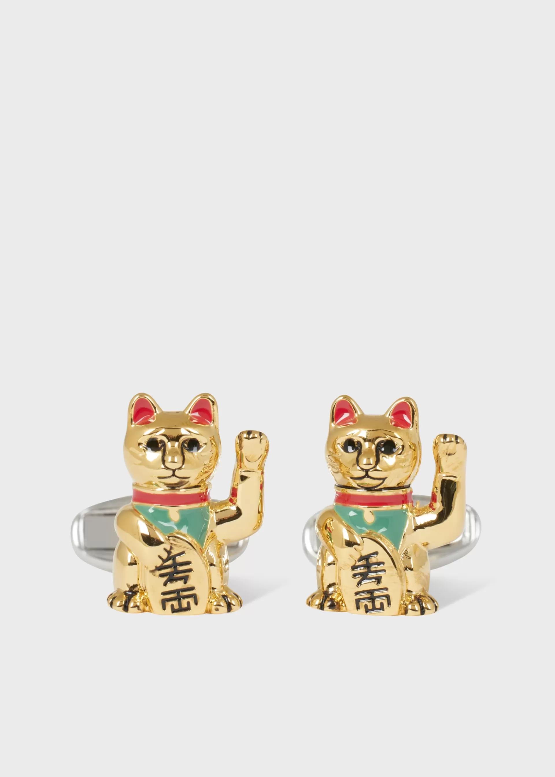 Lucky Gold Cat Cufflinks>Paul Smith Fashion