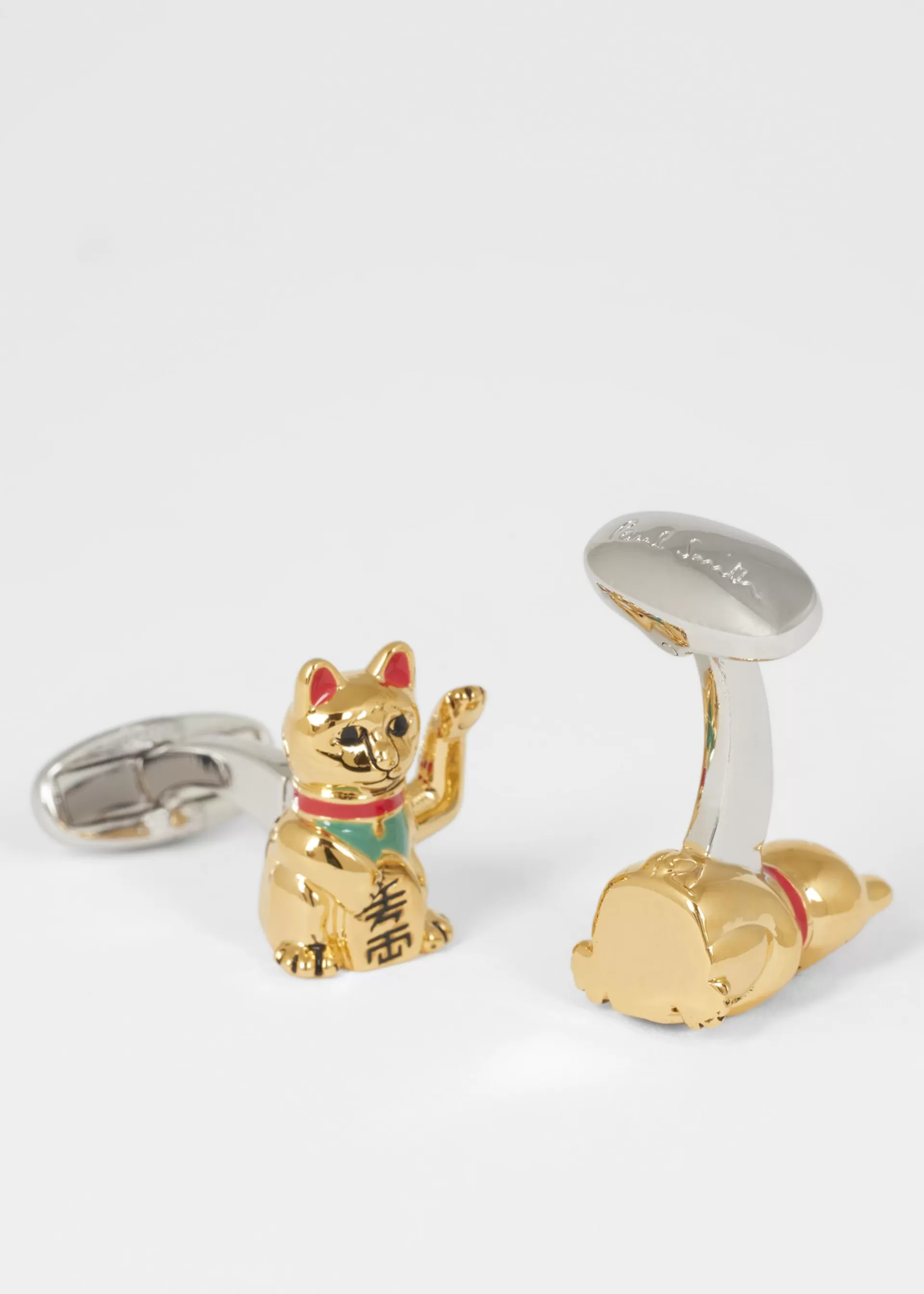 Lucky Gold Cat Cufflinks>Paul Smith Fashion