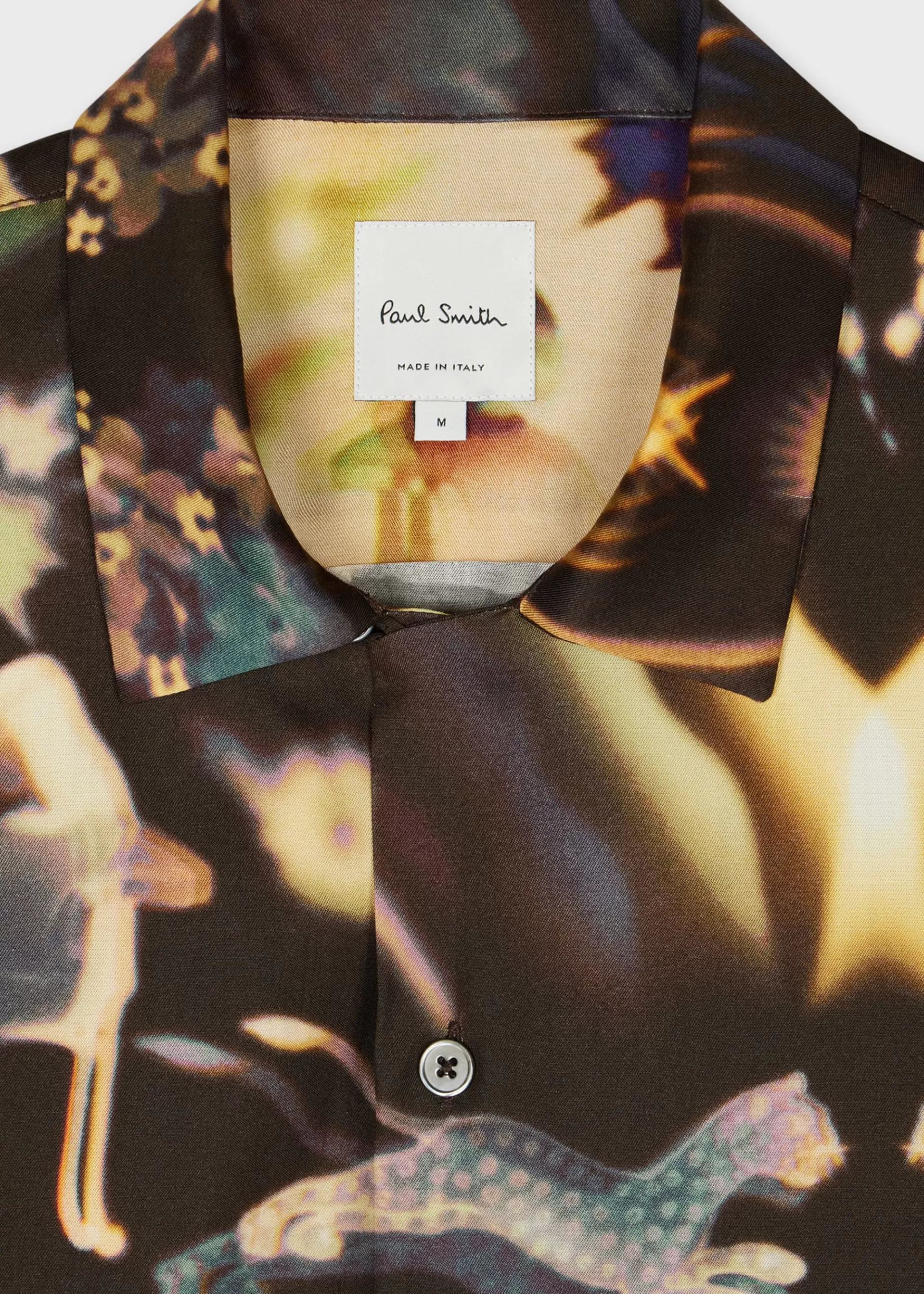 Lumiere' Print Lyocell Short-Sleeve Shirt>Paul Smith Discount
