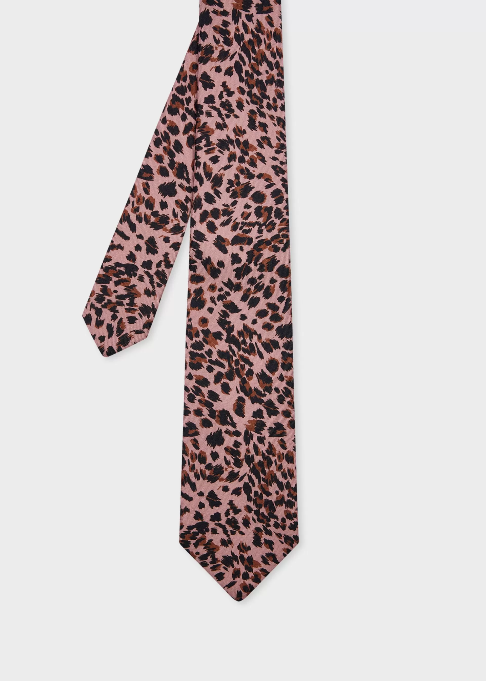 Leopard Print Silk Tie>Paul Smith Outlet