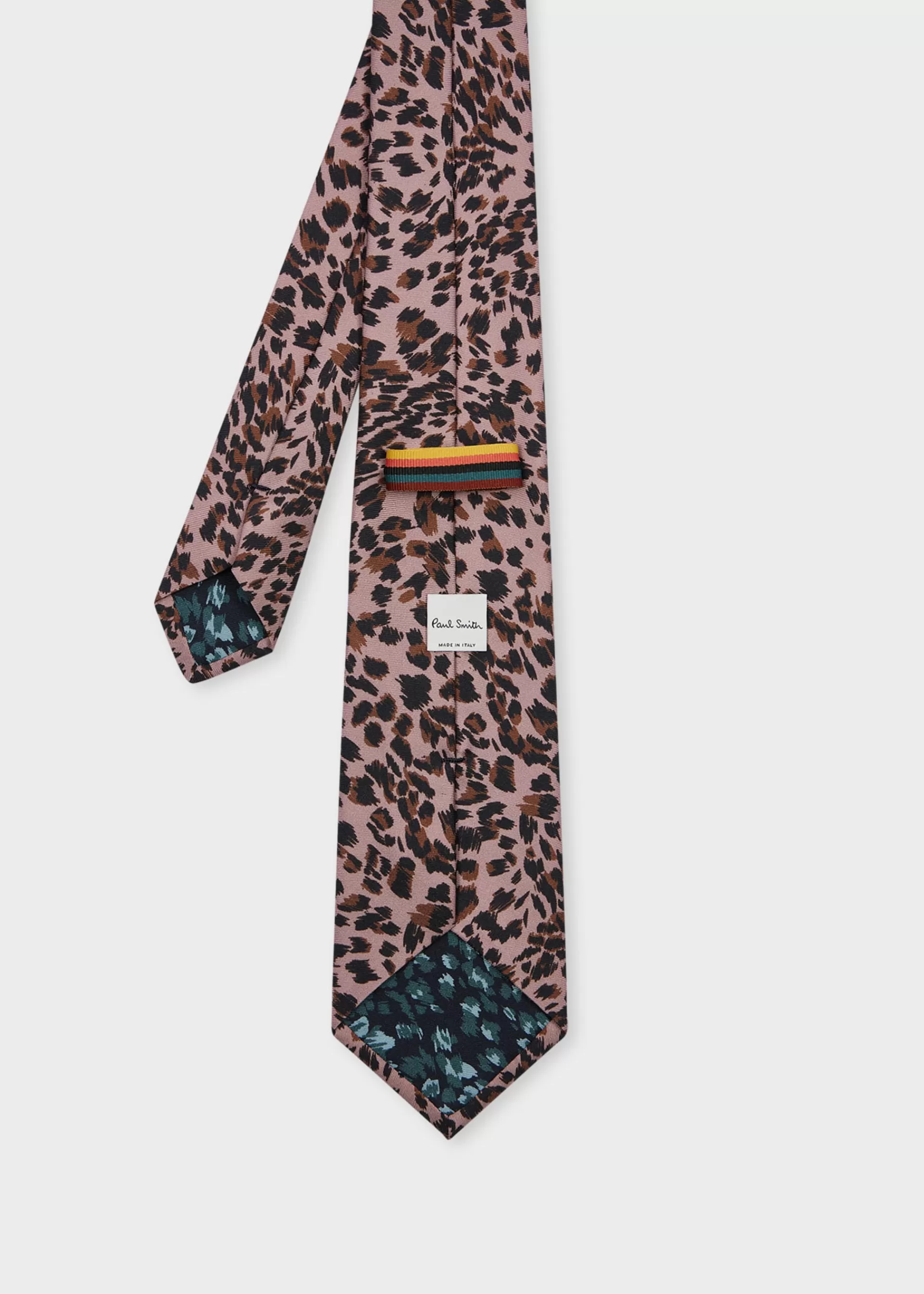 Leopard Print Silk Tie>Paul Smith Outlet