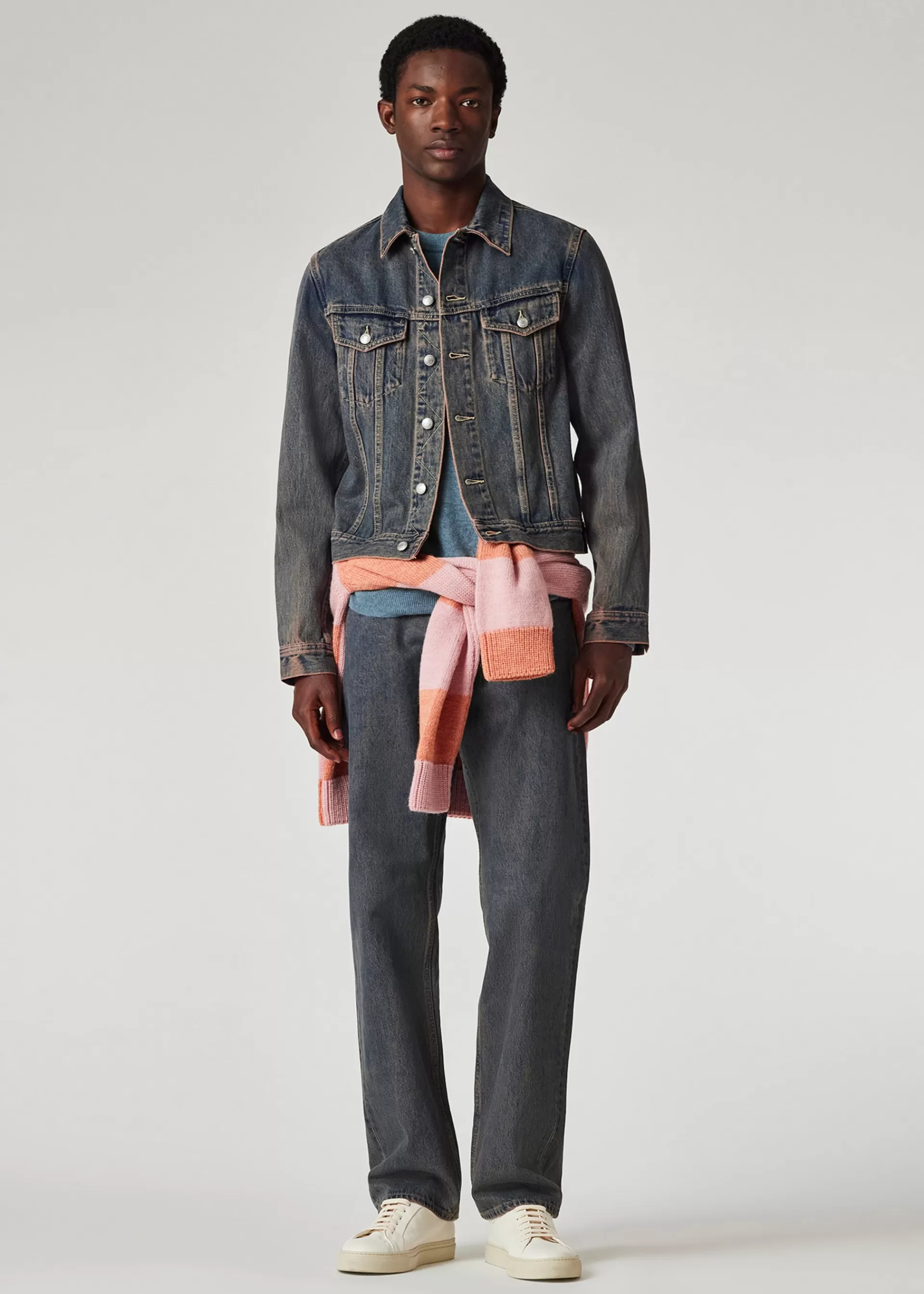 Overdyed Denim Trucker Jacket>Paul Smith Shop