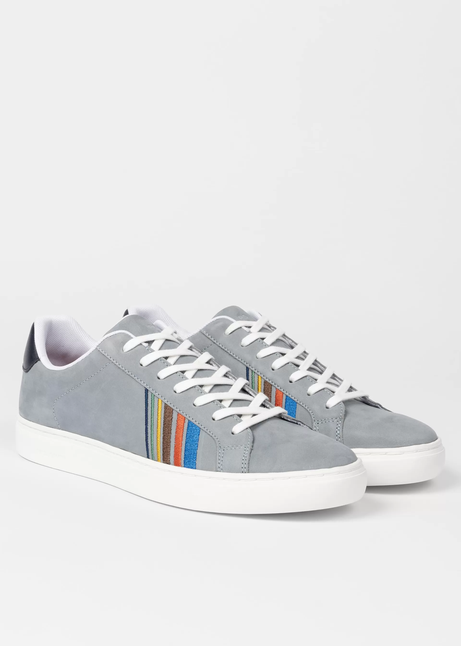 Men's Grey Nubuck Rex Trainers>Paul Smith Outlet