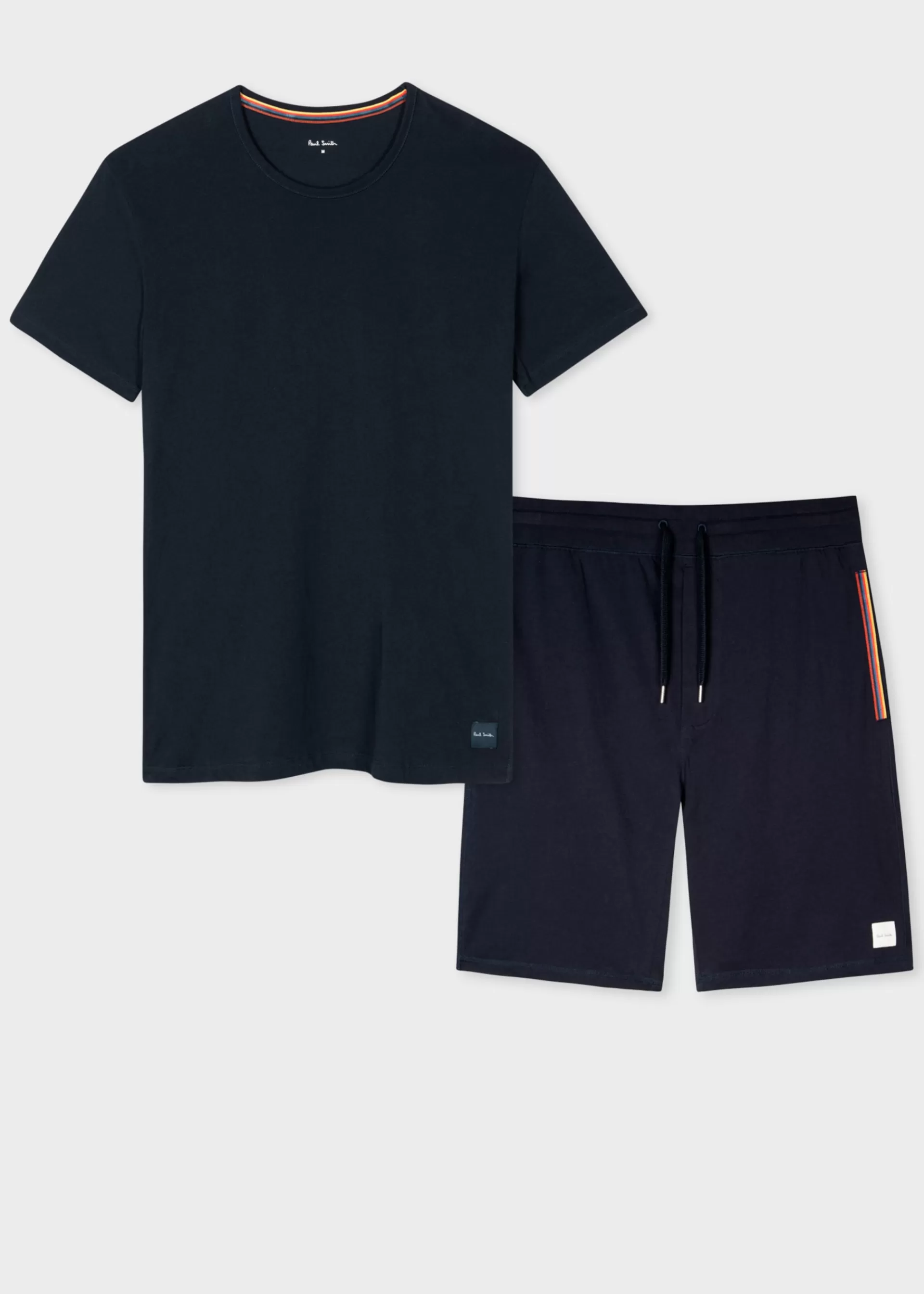 Men's Navy Cotton T-Shirt & Shorts Loungewear Set>Paul Smith Best