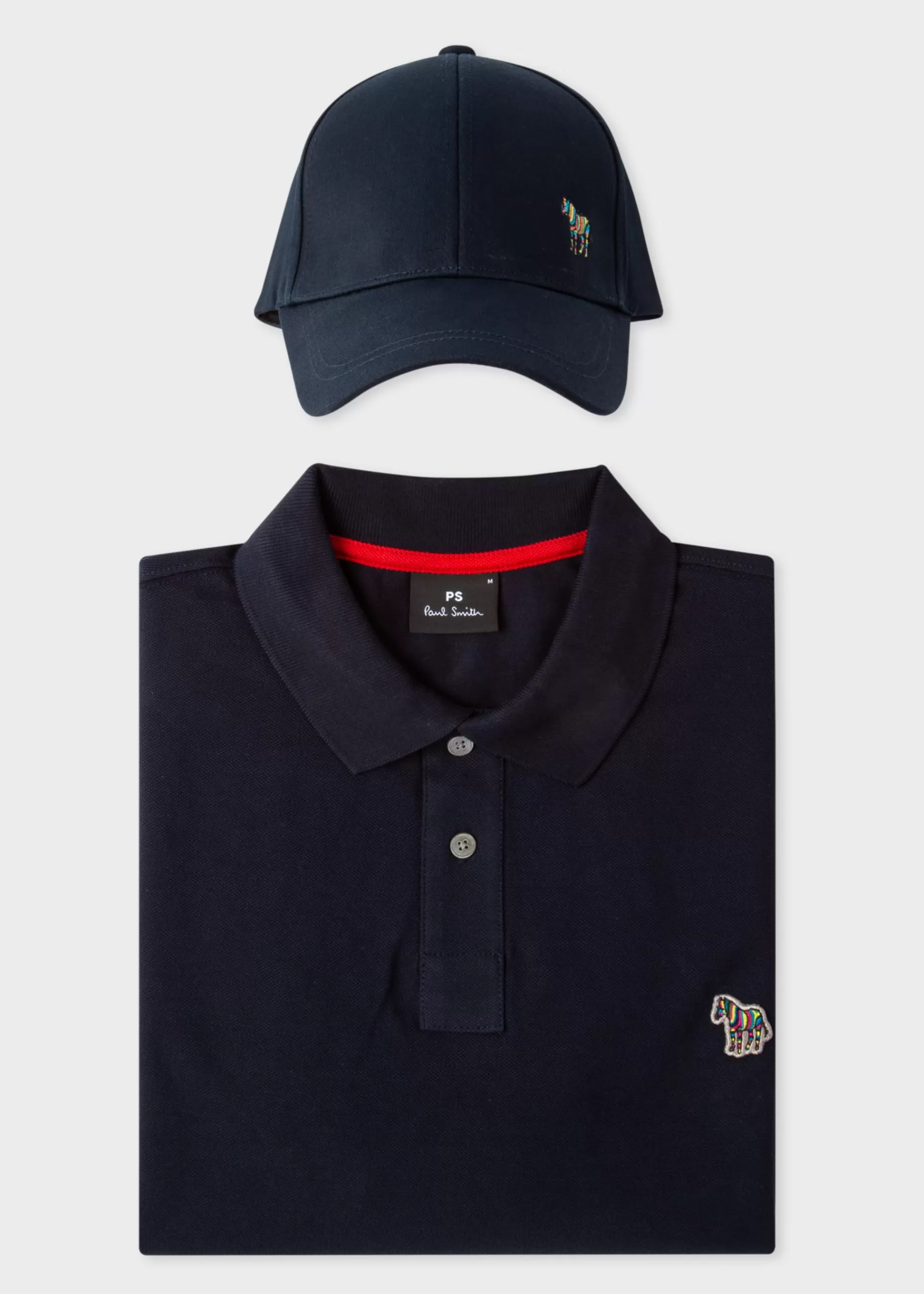 Men's Navy 'Zebra' Cap & Polo Shirt Gift Set>Paul Smith Cheap