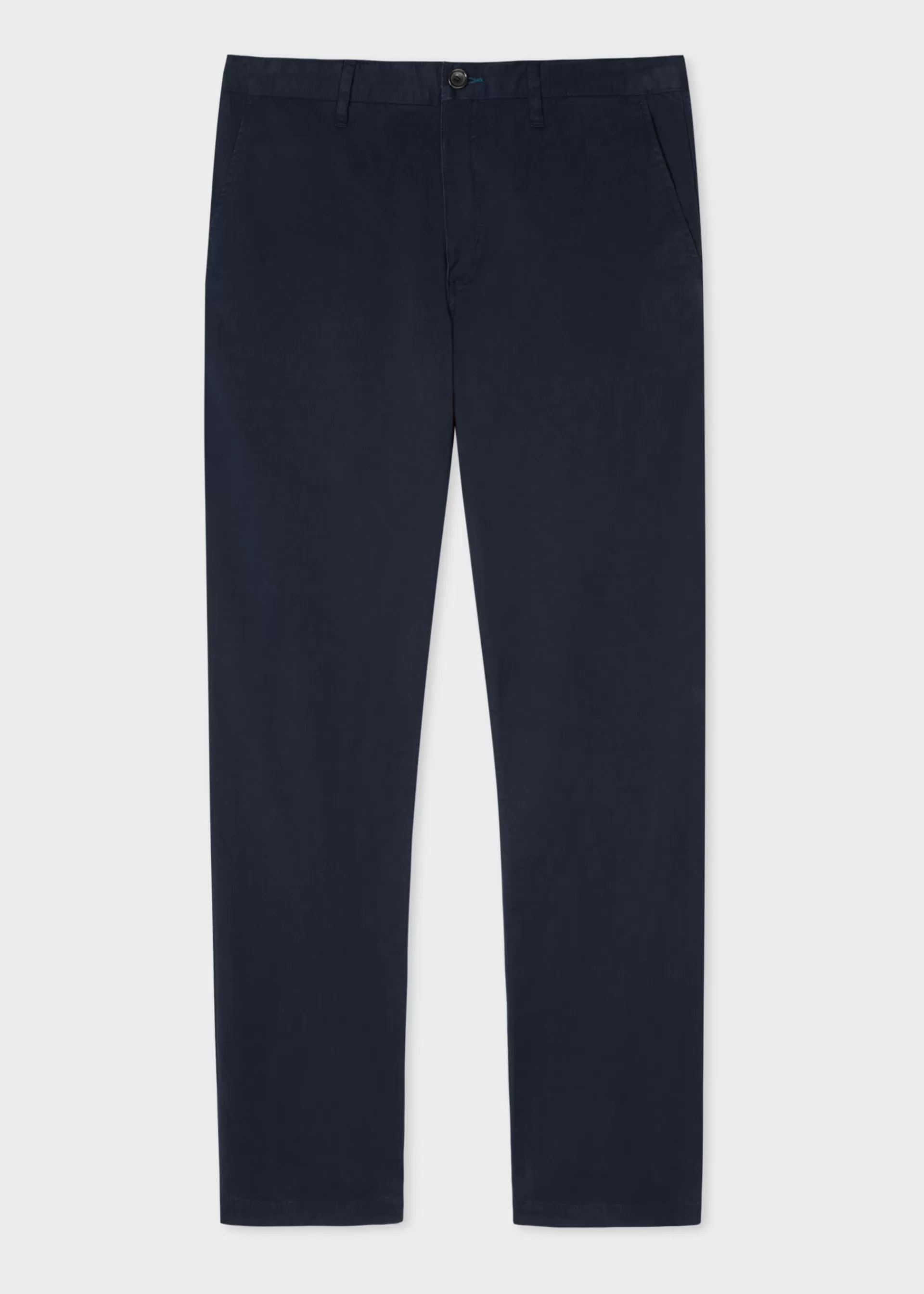 Men's Tapered-Fit Navy Blue Stretch Pima-Cotton Chinos>Paul Smith Best Sale