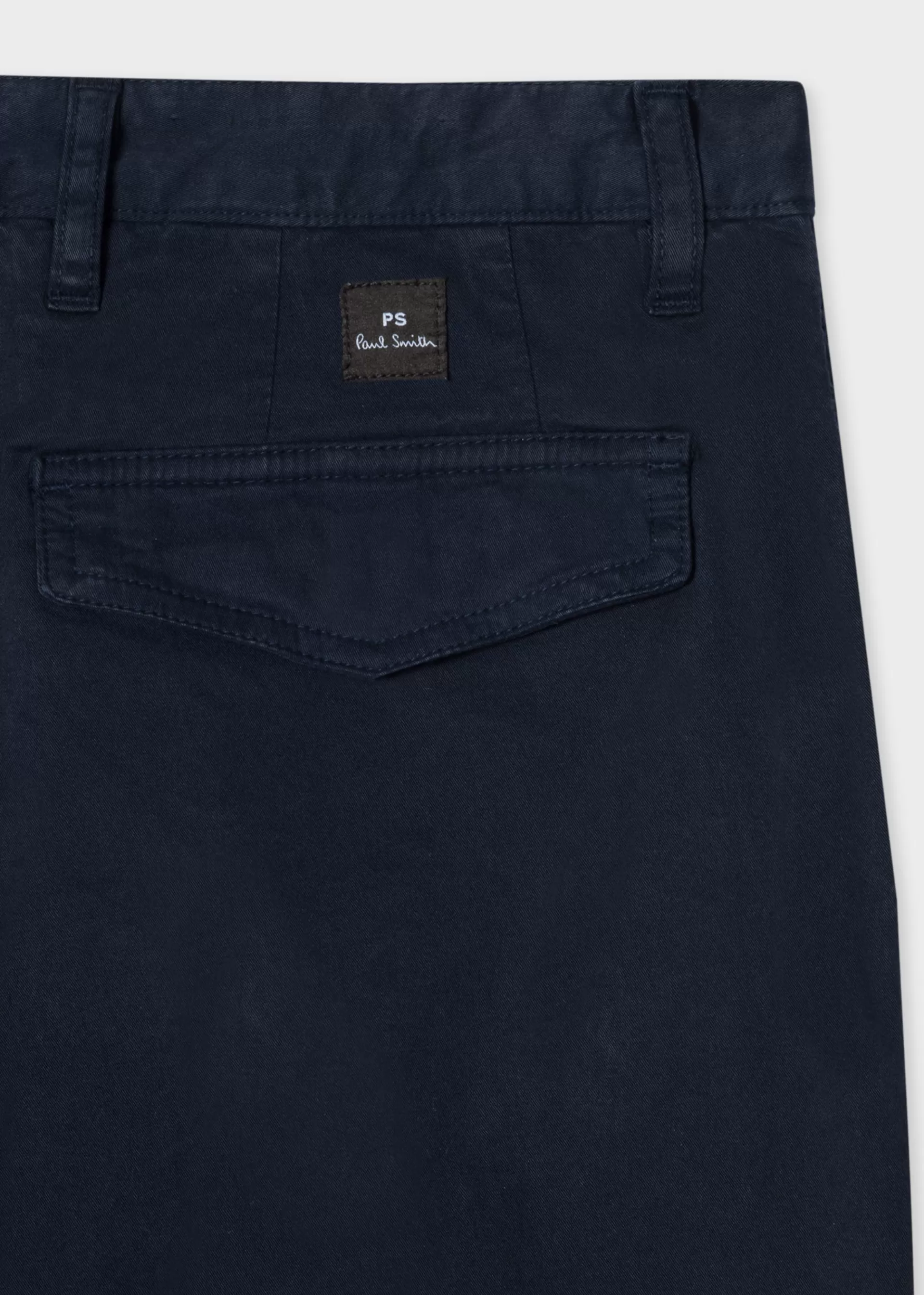 Men's Tapered-Fit Navy Blue Stretch Pima-Cotton Chinos>Paul Smith Best Sale