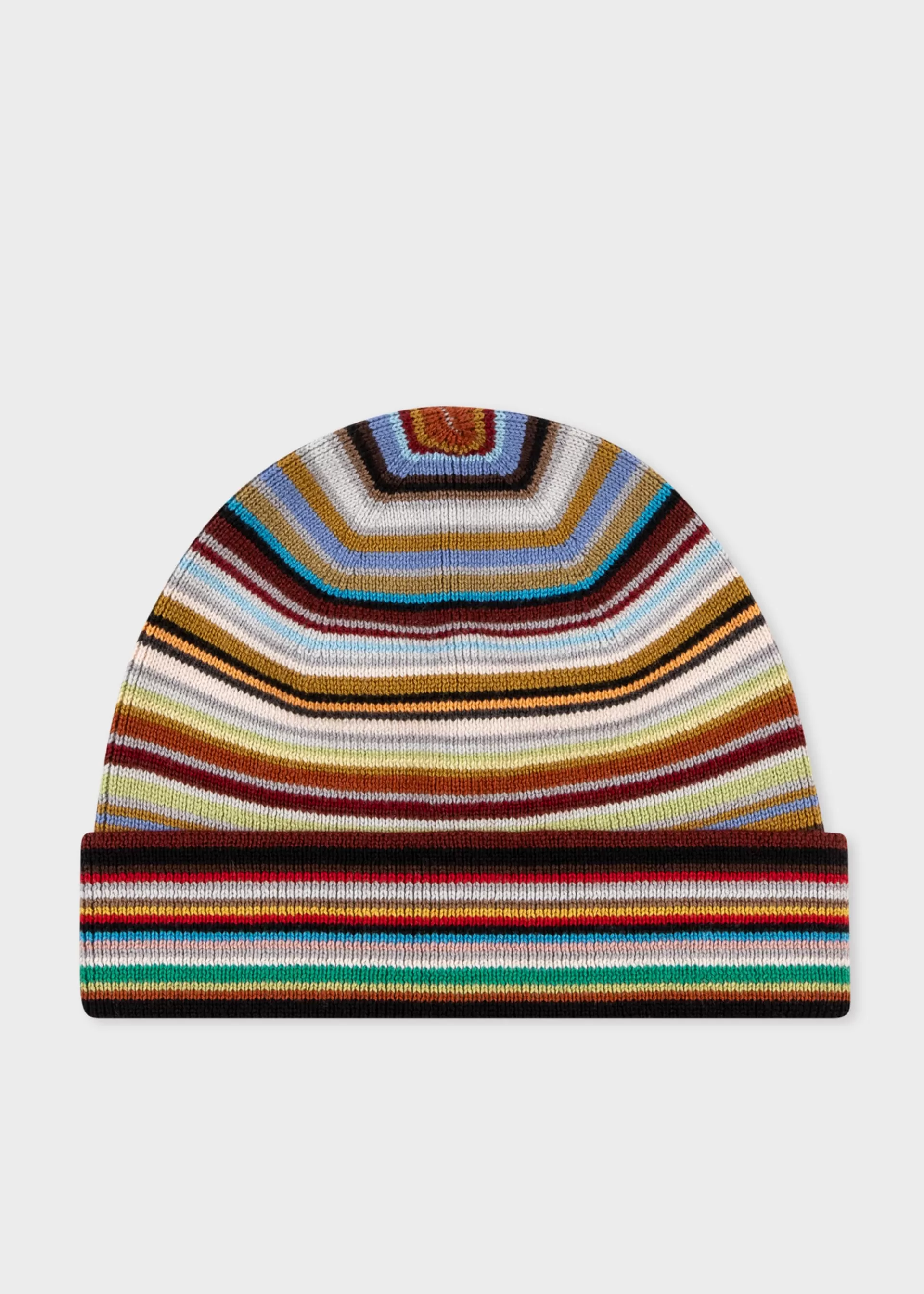 Merino Wool 'Signature Stripe' Beanie Hat>Paul Smith Sale