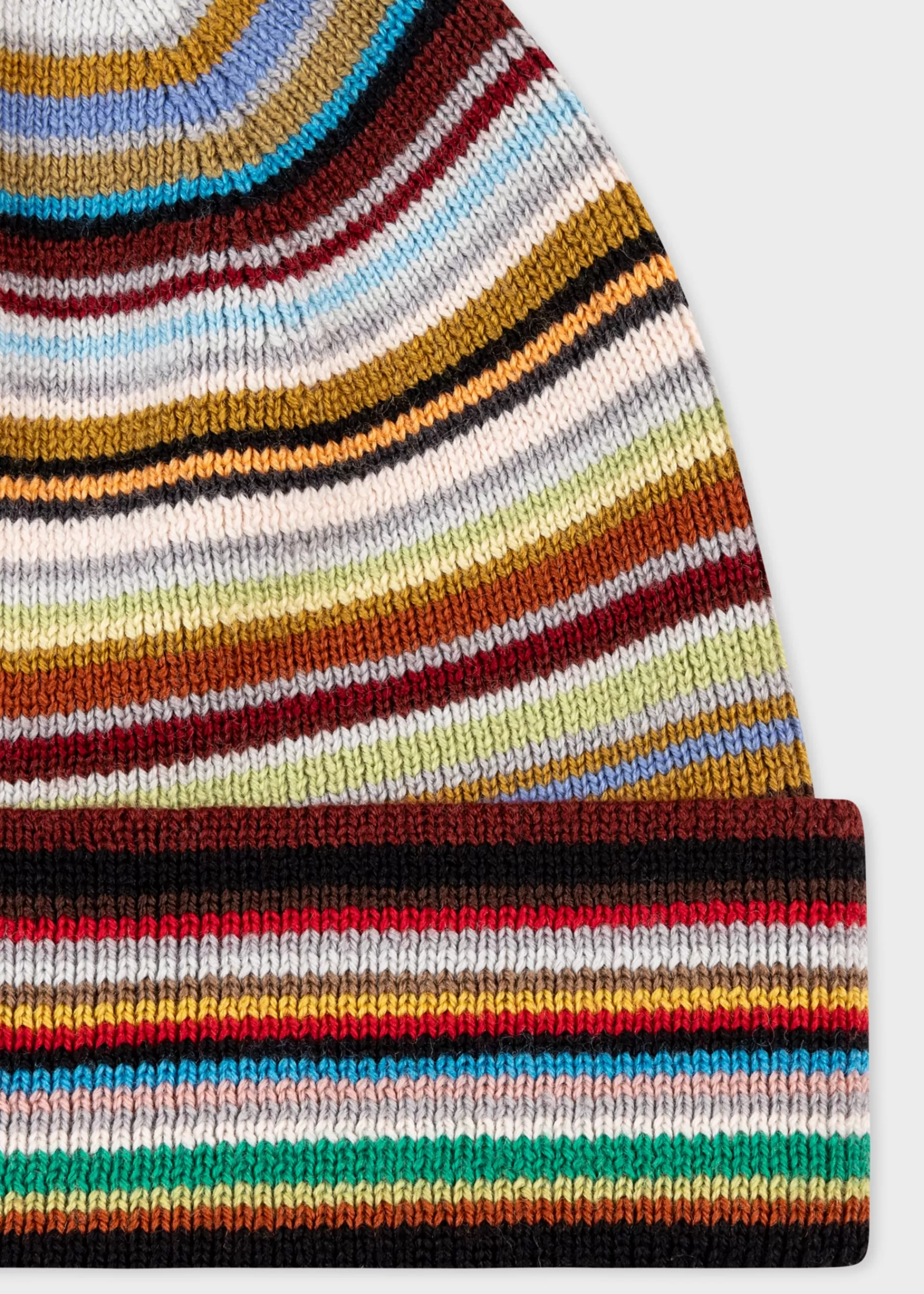 Merino Wool 'Signature Stripe' Beanie Hat>Paul Smith Sale