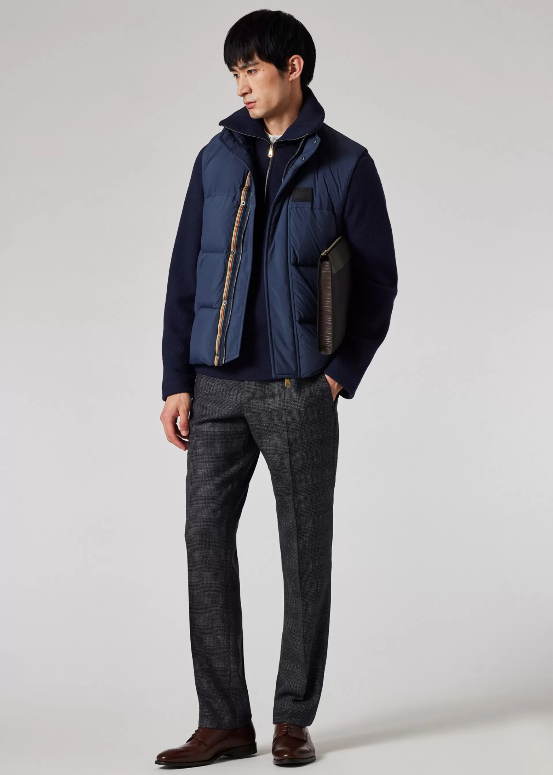 Mid Blue Water-Repellent Down Gilet>Paul Smith Store