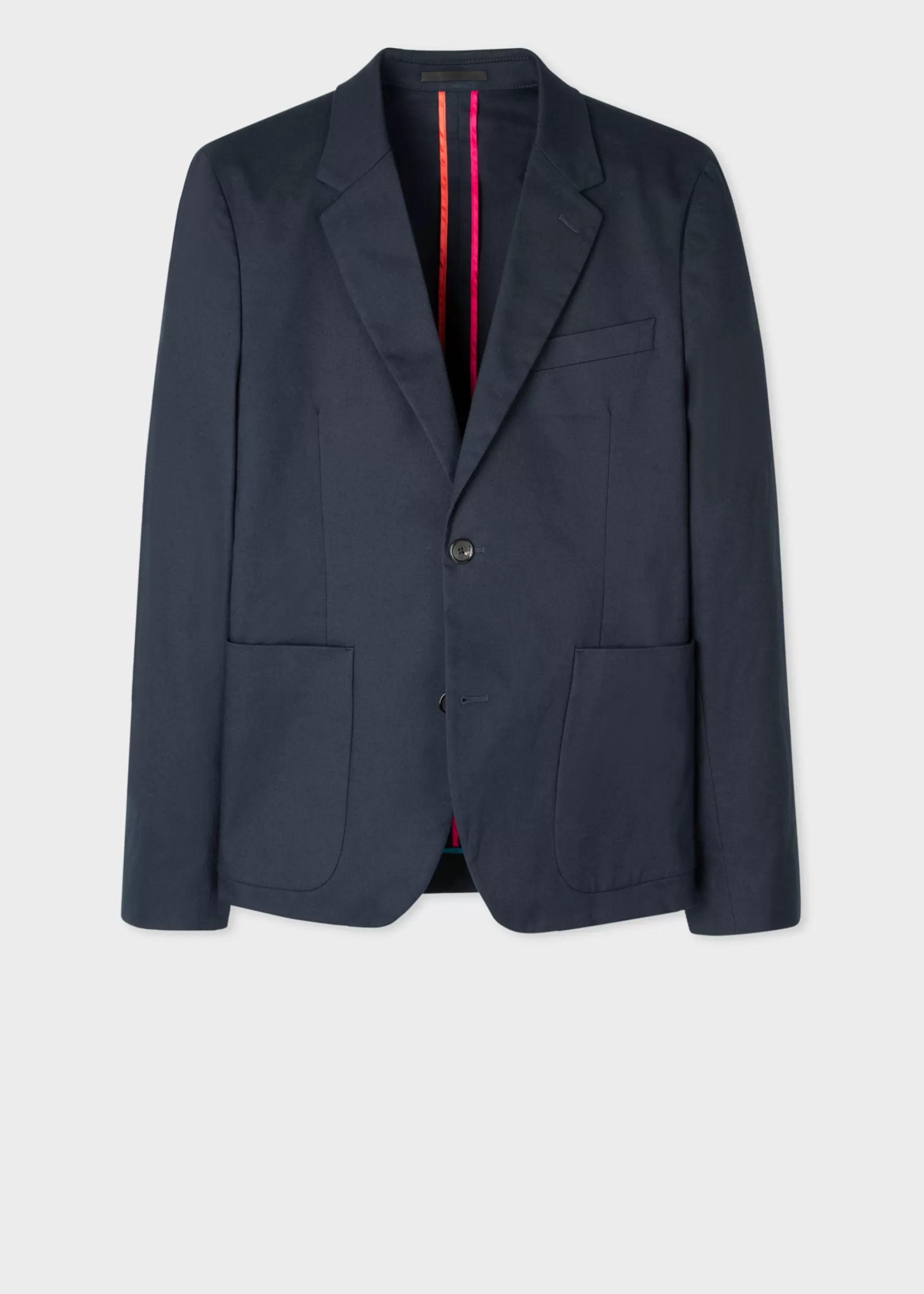 Mid-Fit Dark Navy Unlined Cotton Blazer>Paul Smith Discount