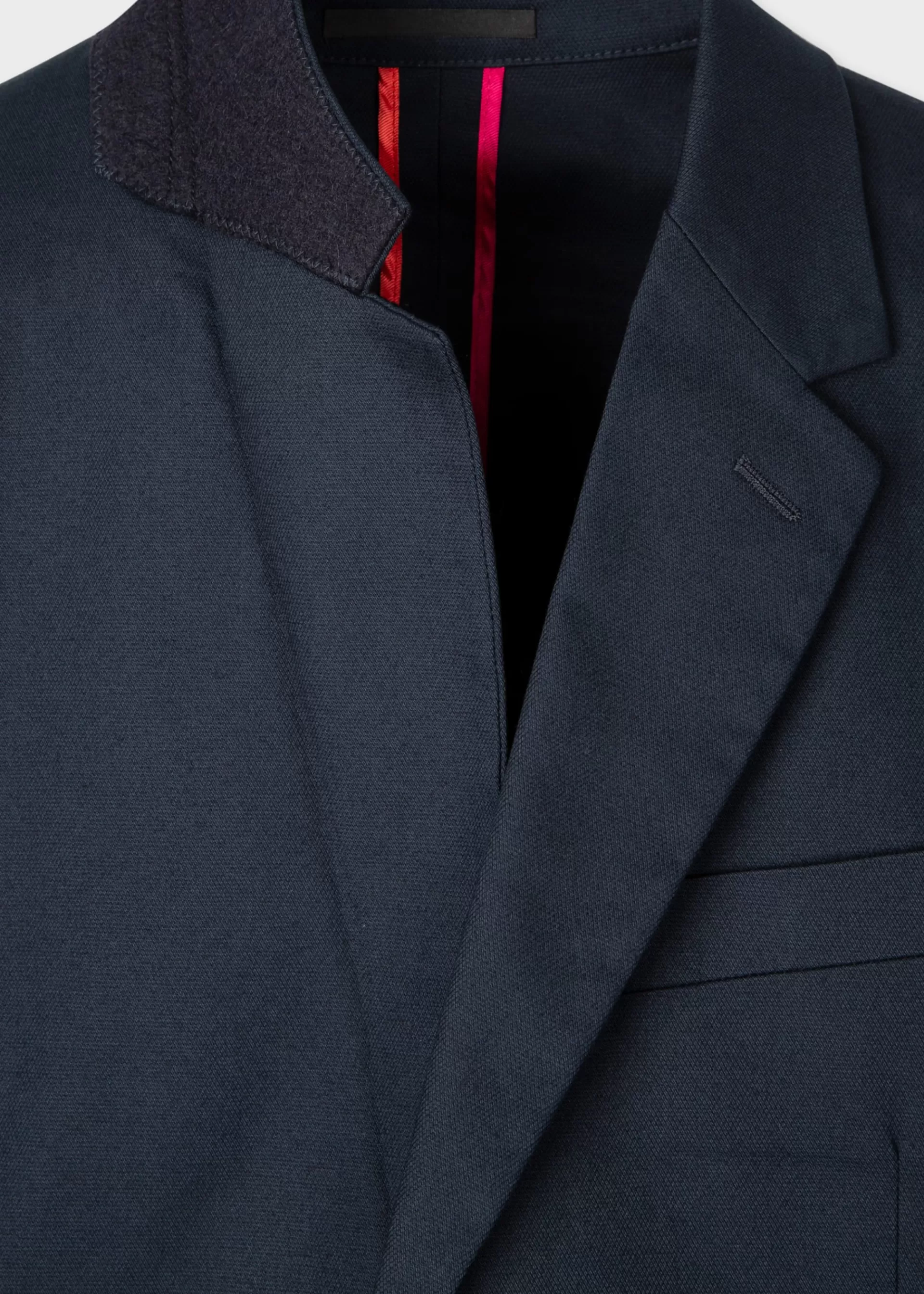Mid-Fit Dark Navy Unlined Cotton Blazer>Paul Smith Discount