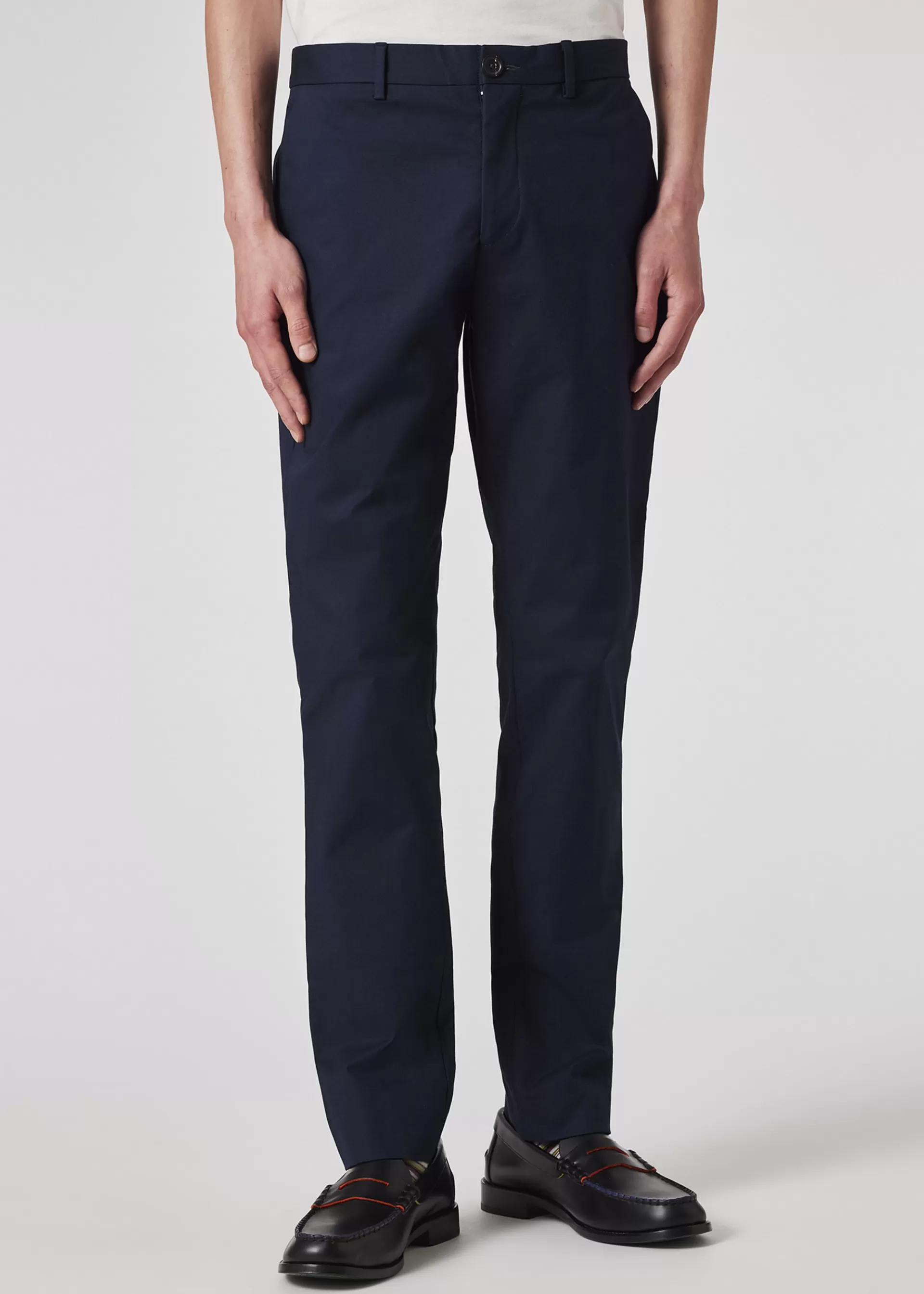 Mid-Fit Stretch Organic-Cotton Chinos>Paul Smith Cheap