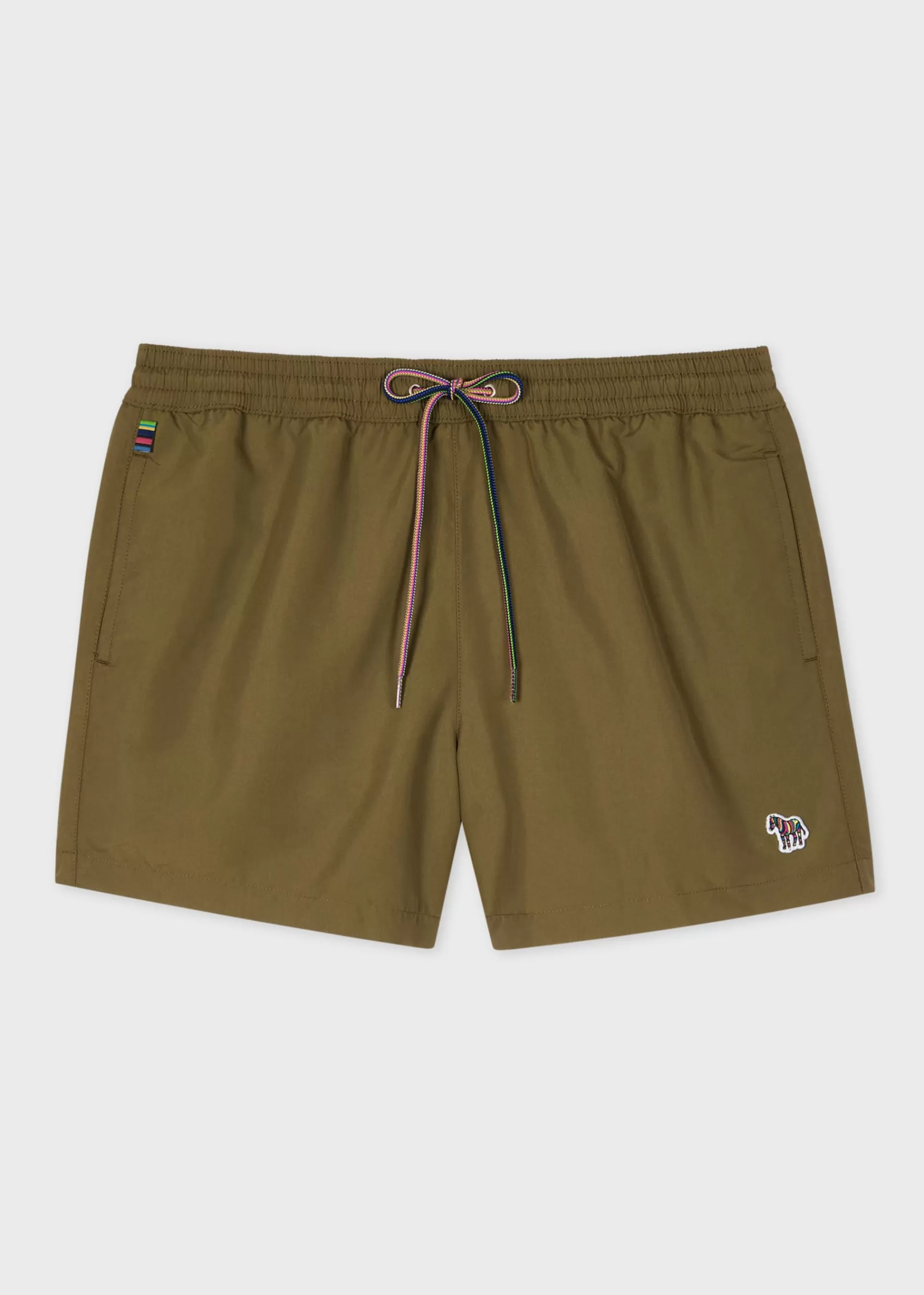 Military Green Zebra Logo Swim Shorts>Paul Smith Cheap