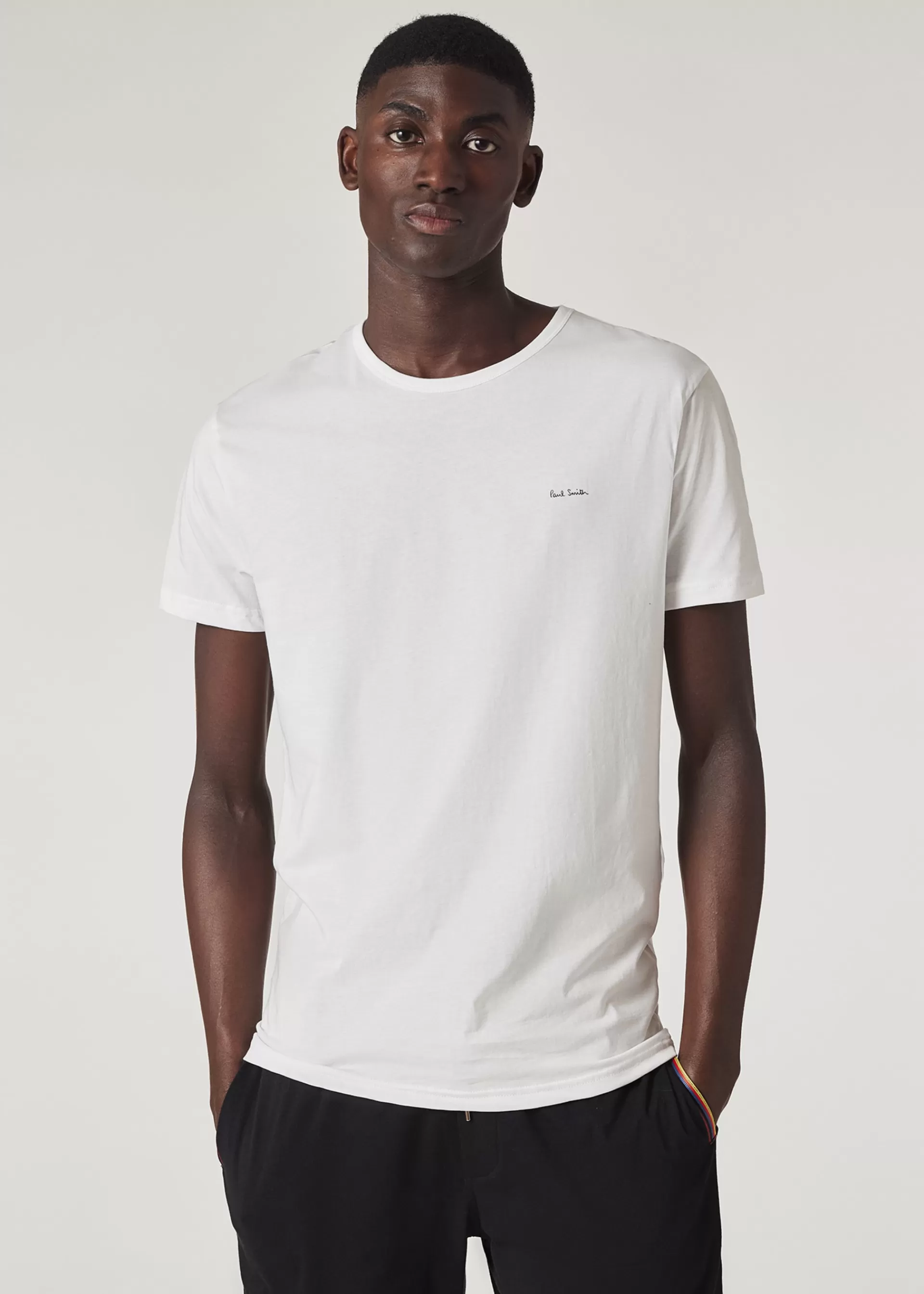 Mixed Colour Organic Cotton Logo Lounge T-Shirts Five Pack>Paul Smith Shop