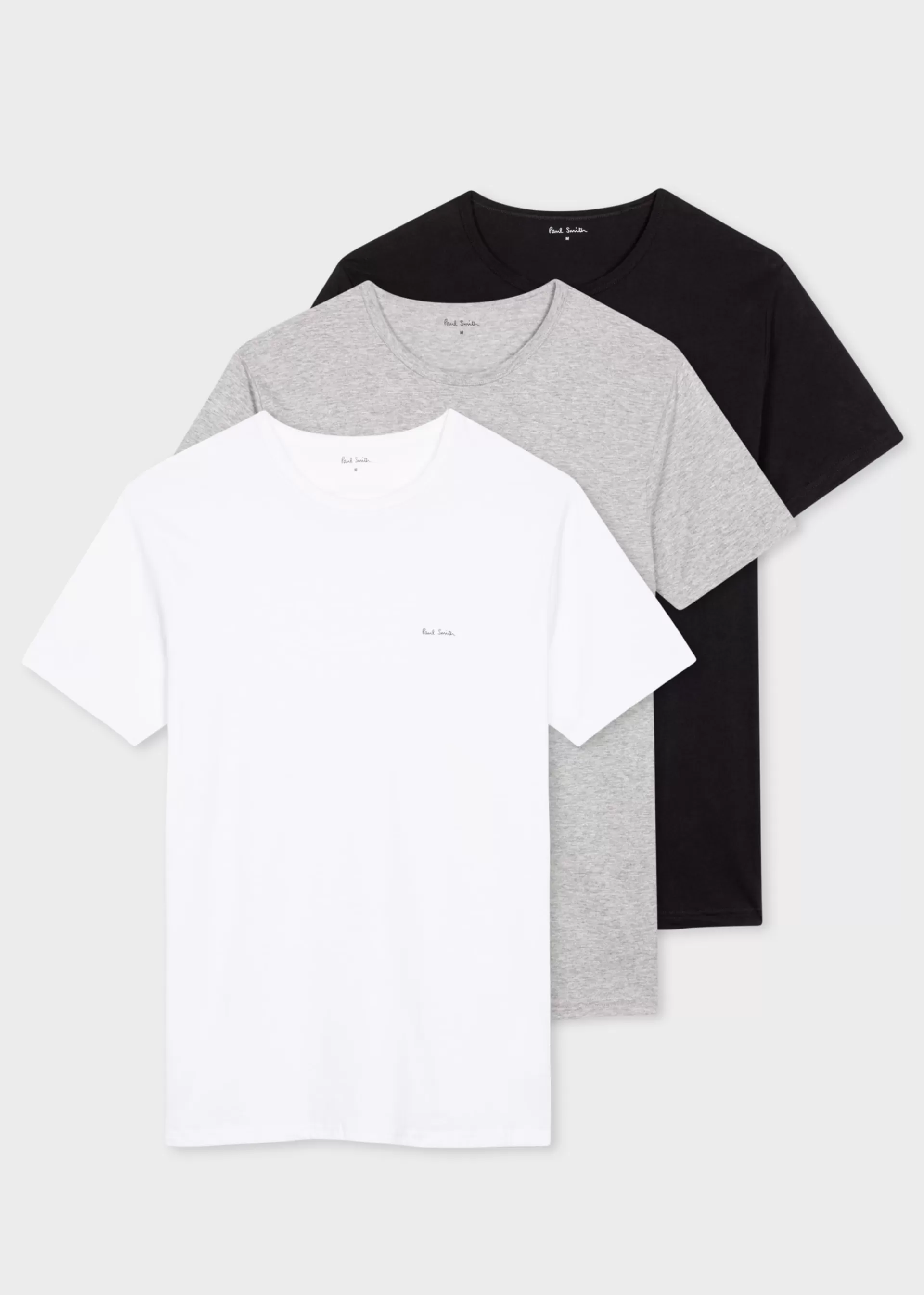 Mixed Colour Organic Cotton Logo Lounge T-Shirts Three Pack>Paul Smith Cheap