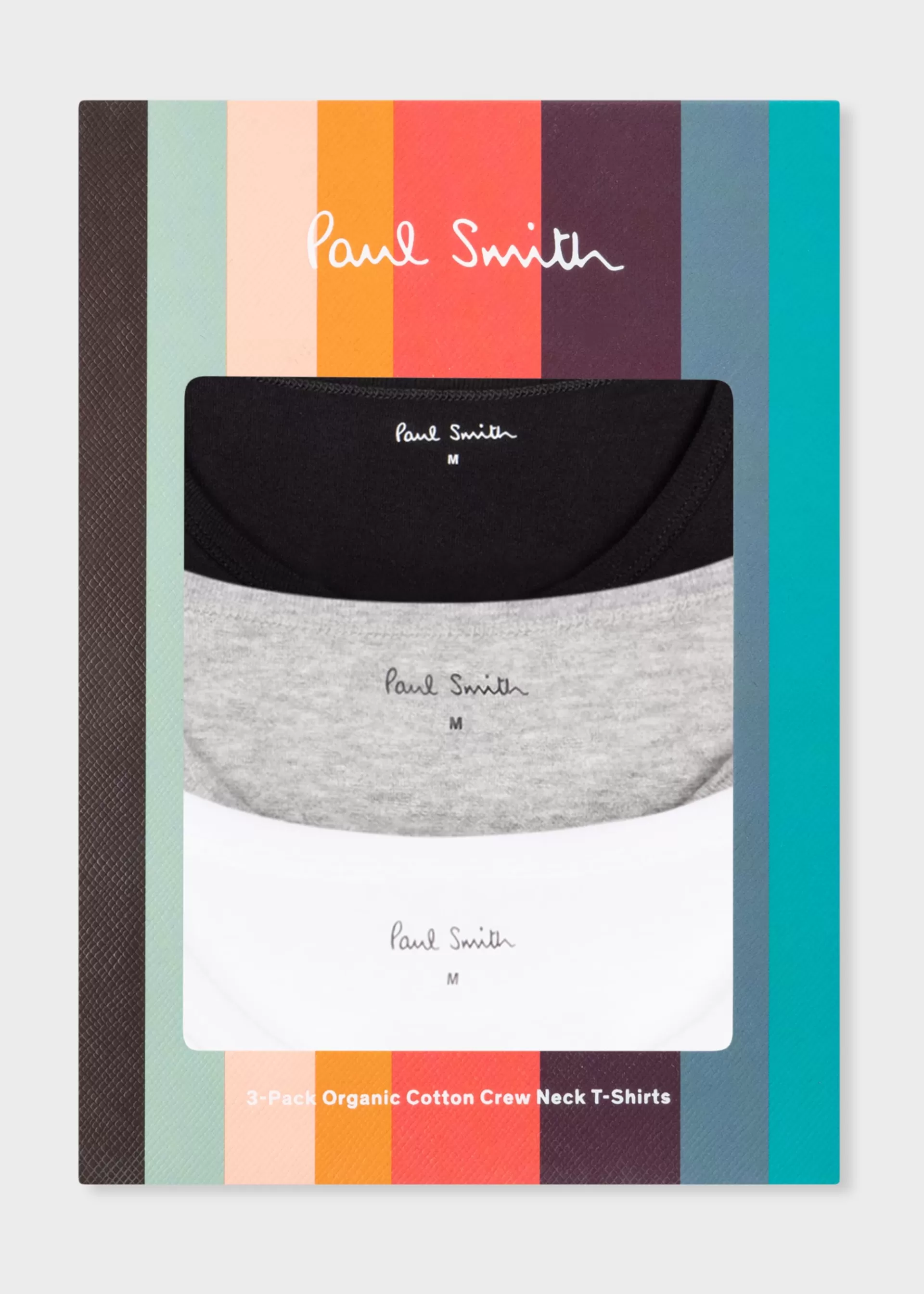 Mixed Colour Organic Cotton Logo Lounge T-Shirts Three Pack>Paul Smith Cheap