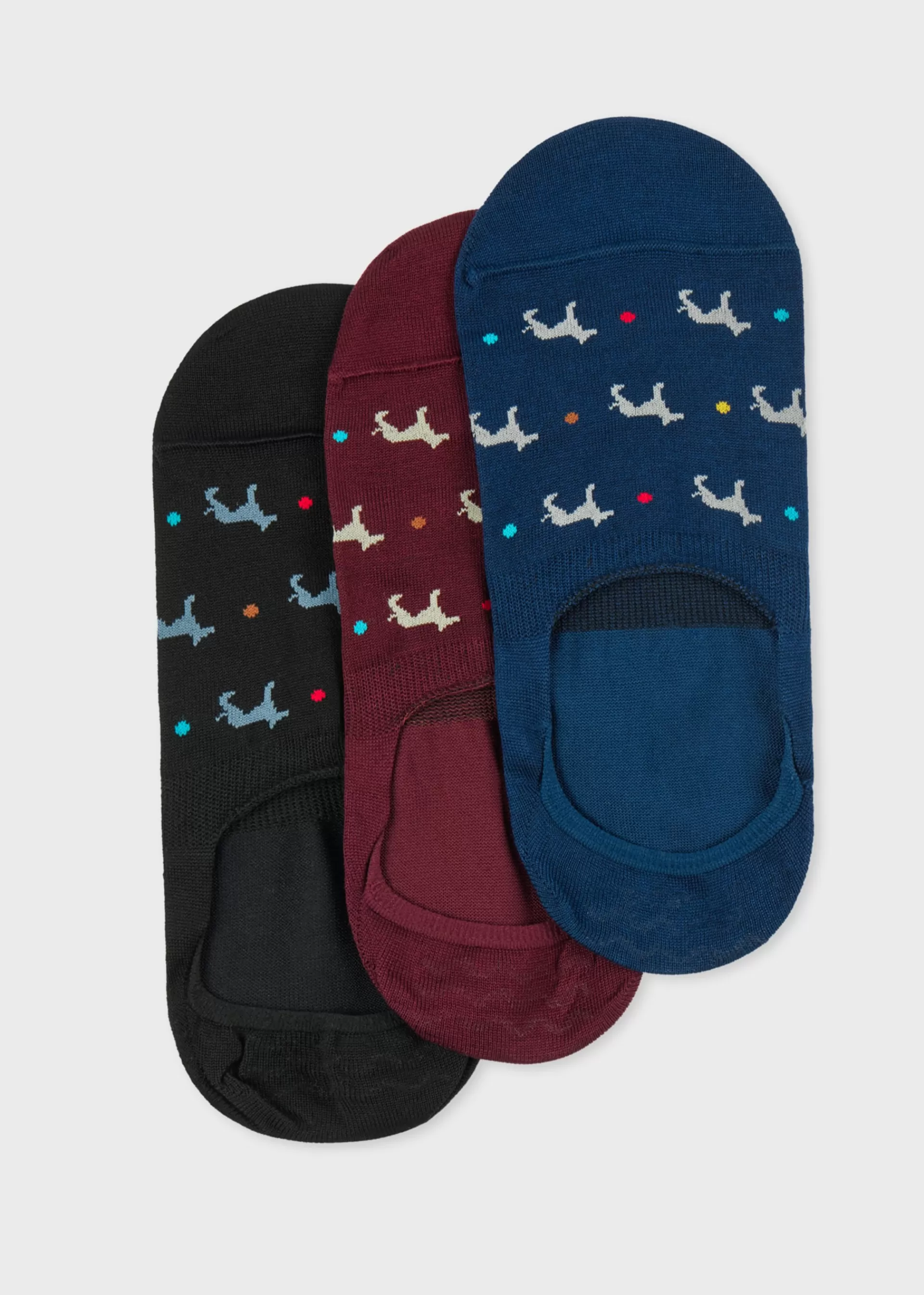 Mixed 'Whippet' Loafer Socks Three Pack>Paul Smith Outlet