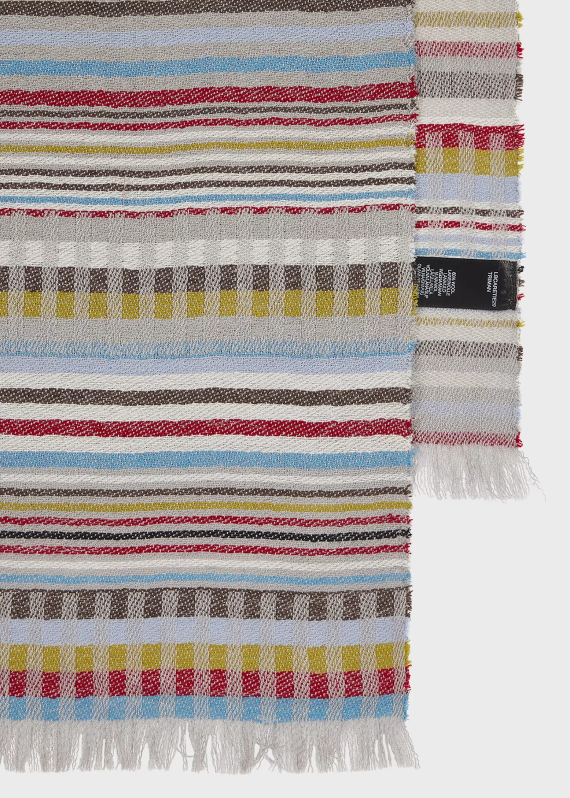 Multi Colour Multi Stripe Silk-Blend Scarf>Paul Smith Online