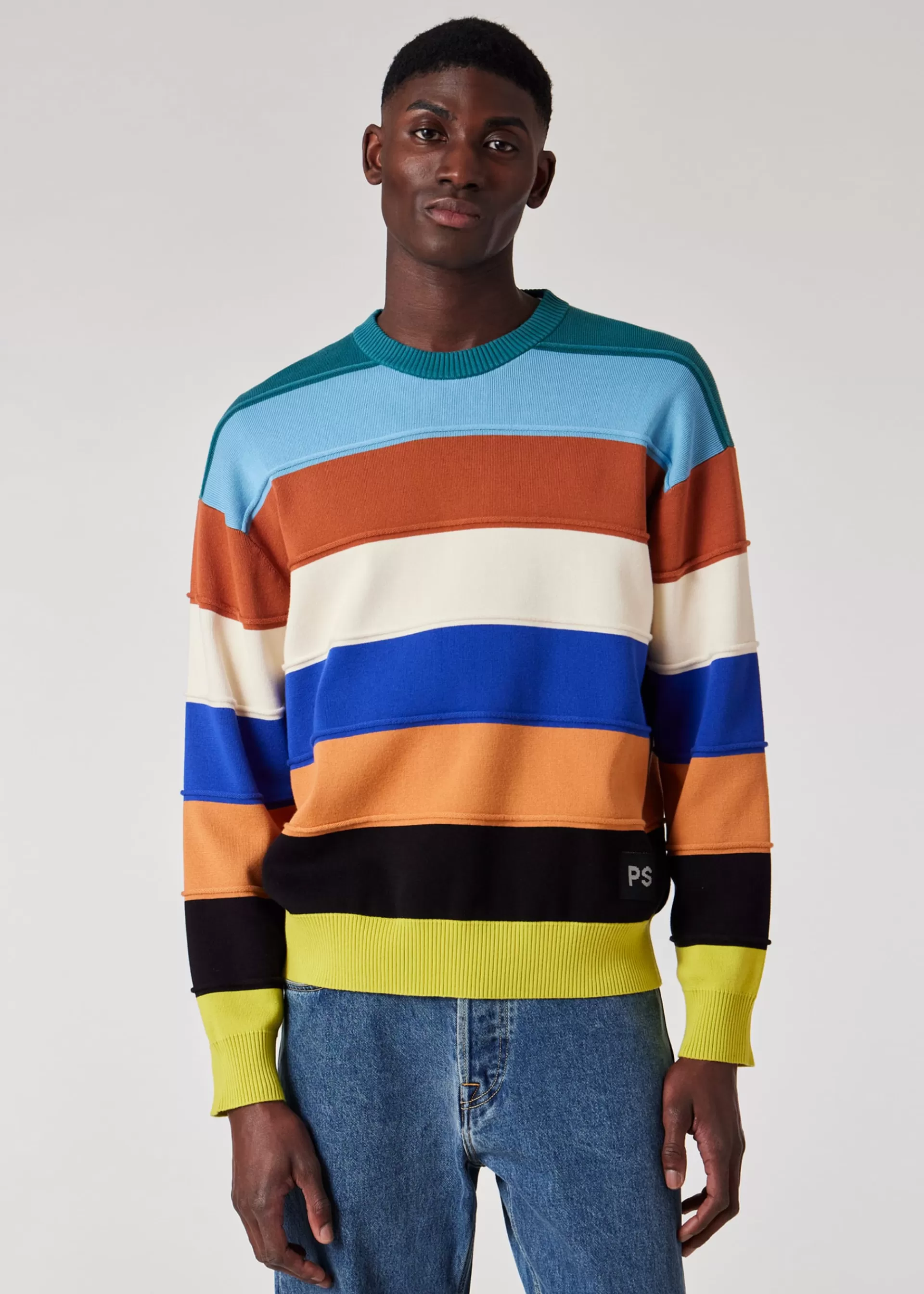 Bold Stripe Knitted Sweater>Paul Smith Shop