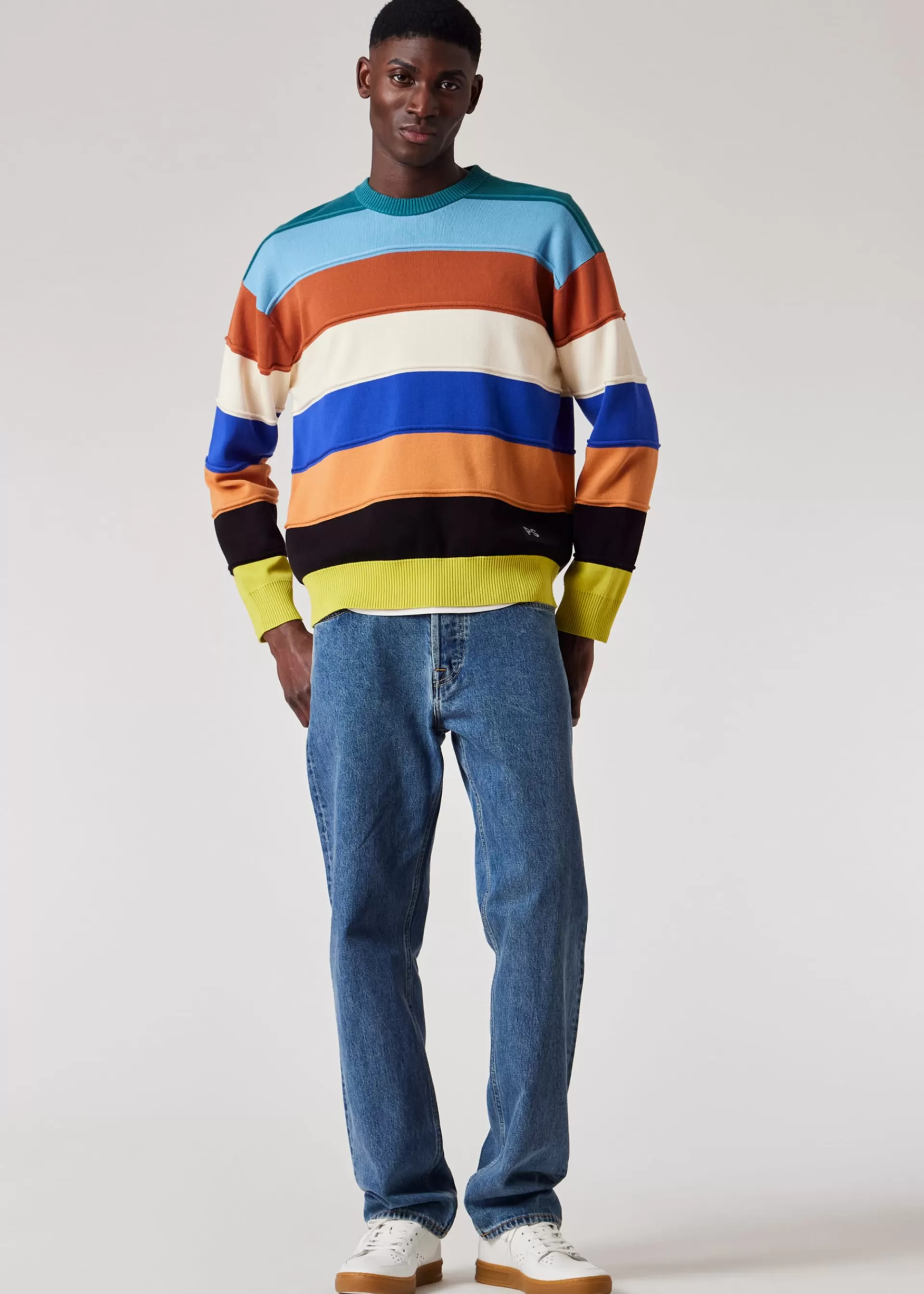 Bold Stripe Knitted Sweater>Paul Smith Shop