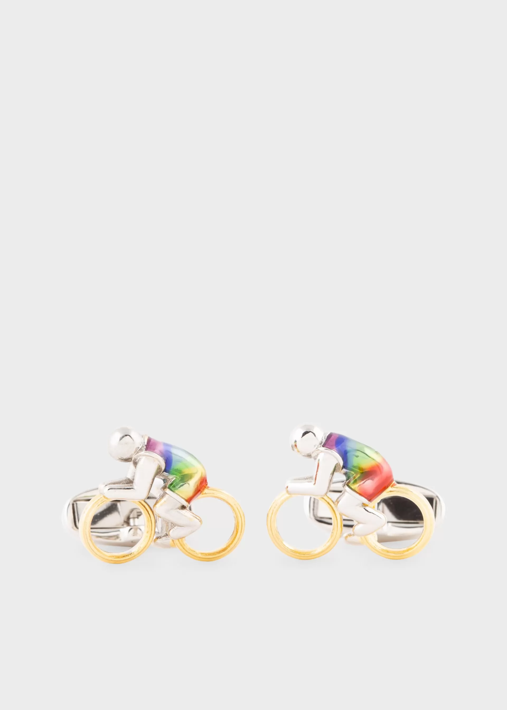 Multicolour Cyclist' Cufflinks>Paul Smith New