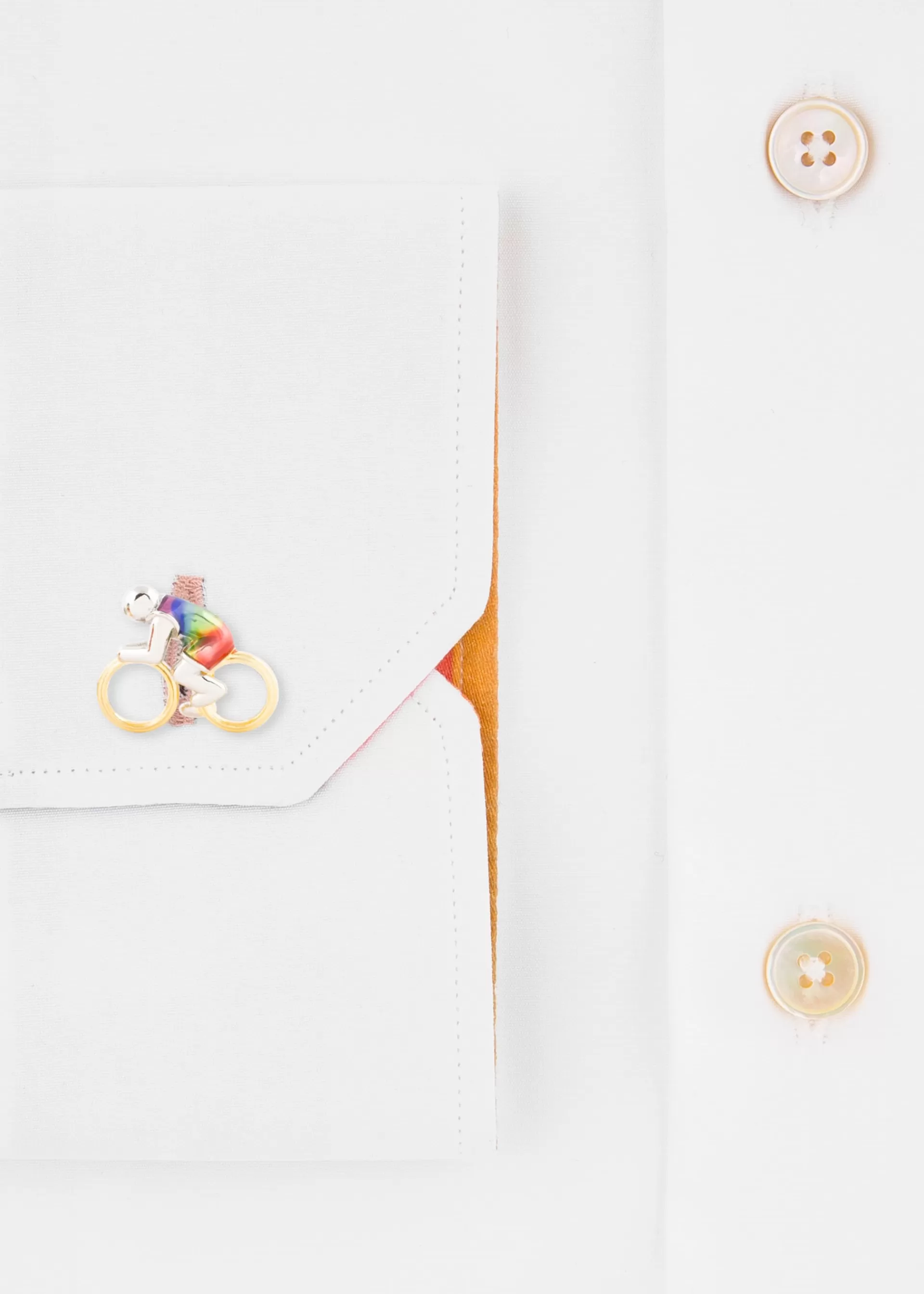 Multicolour Cyclist' Cufflinks>Paul Smith New