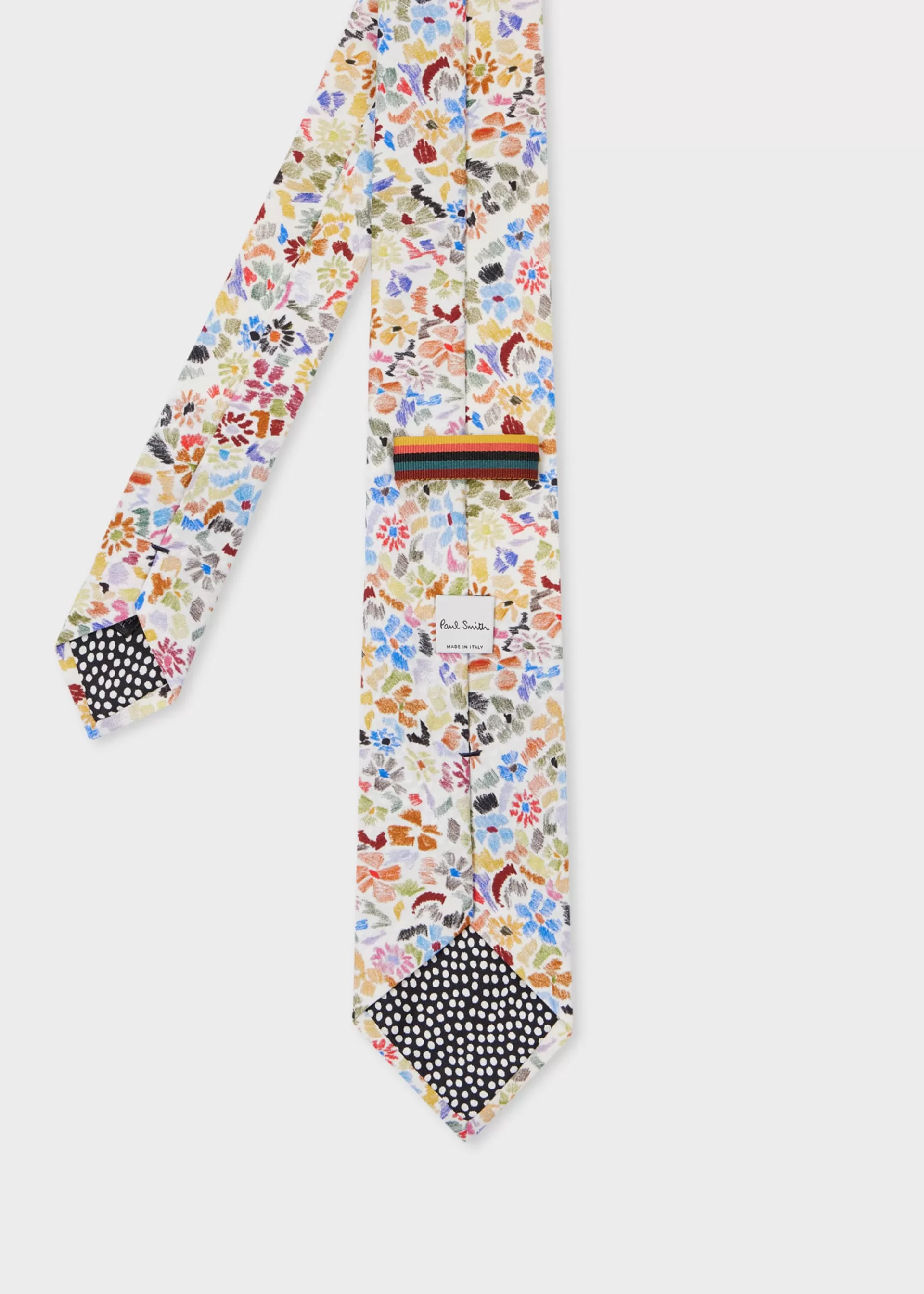 'Pencil Floral' Cotton Tie>Paul Smith Fashion