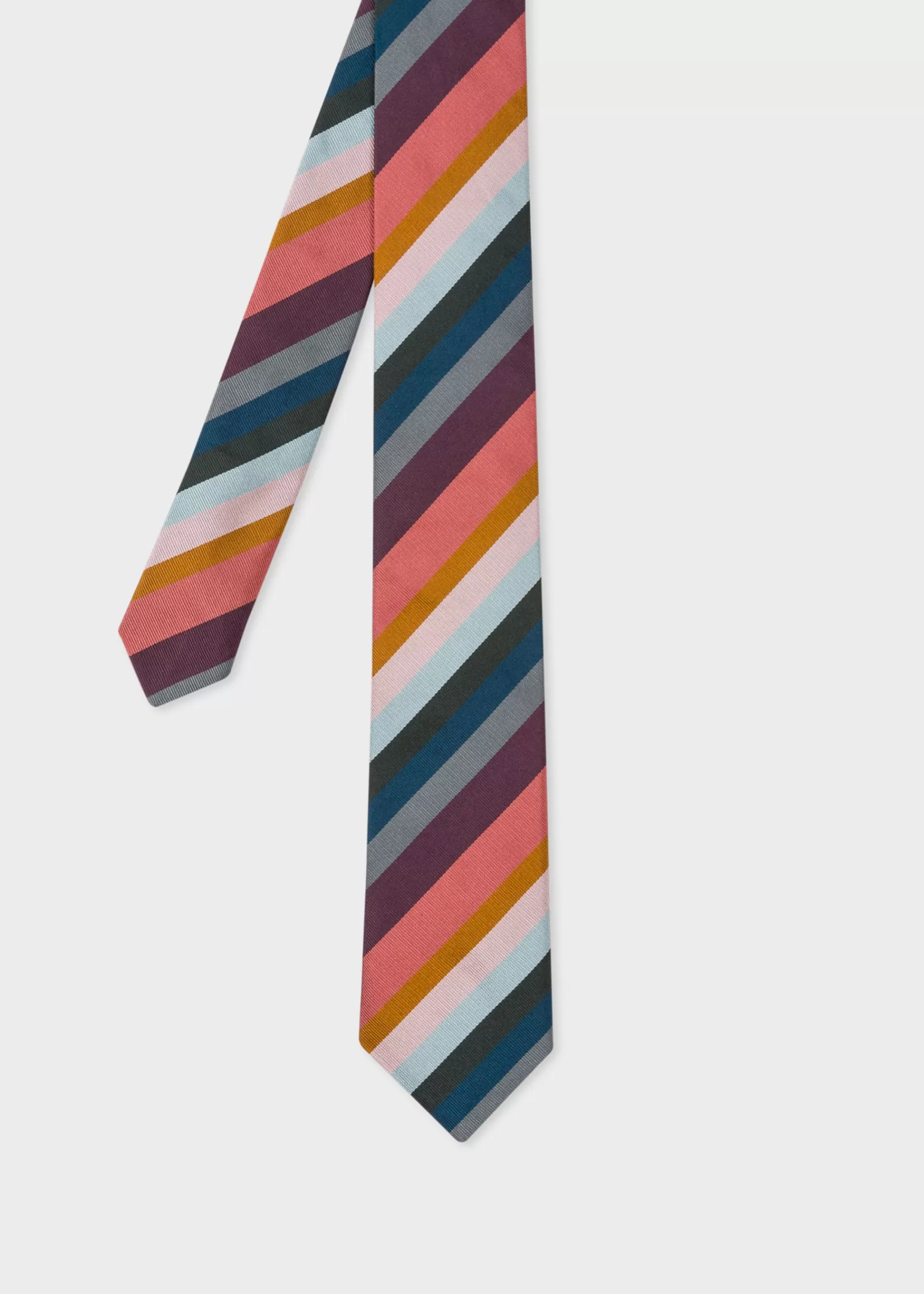 Muted 'Artist Stripe' Silk Tie>Paul Smith Cheap