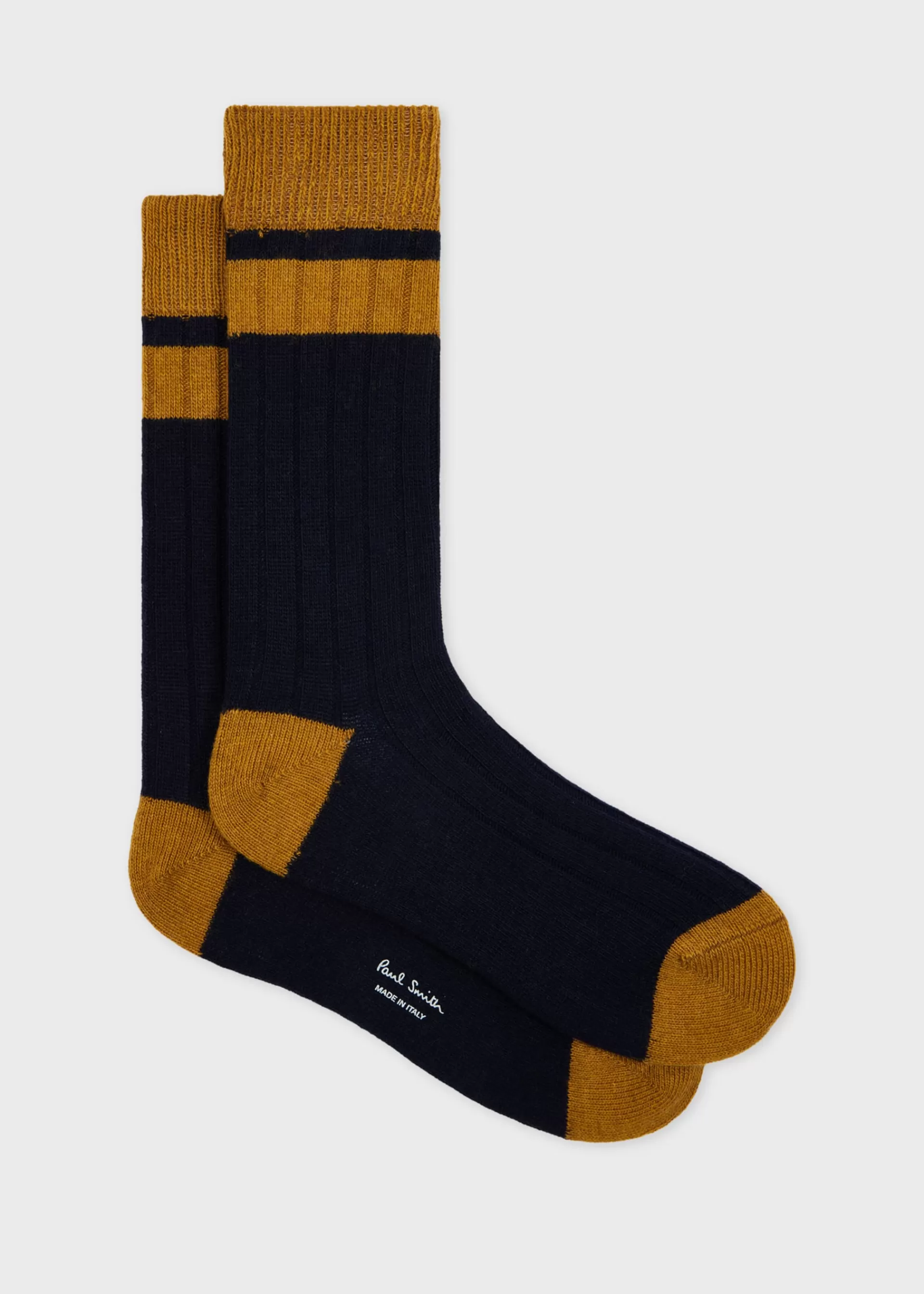 and Mustard Bold Stripe Block Socks>Paul Smith Outlet