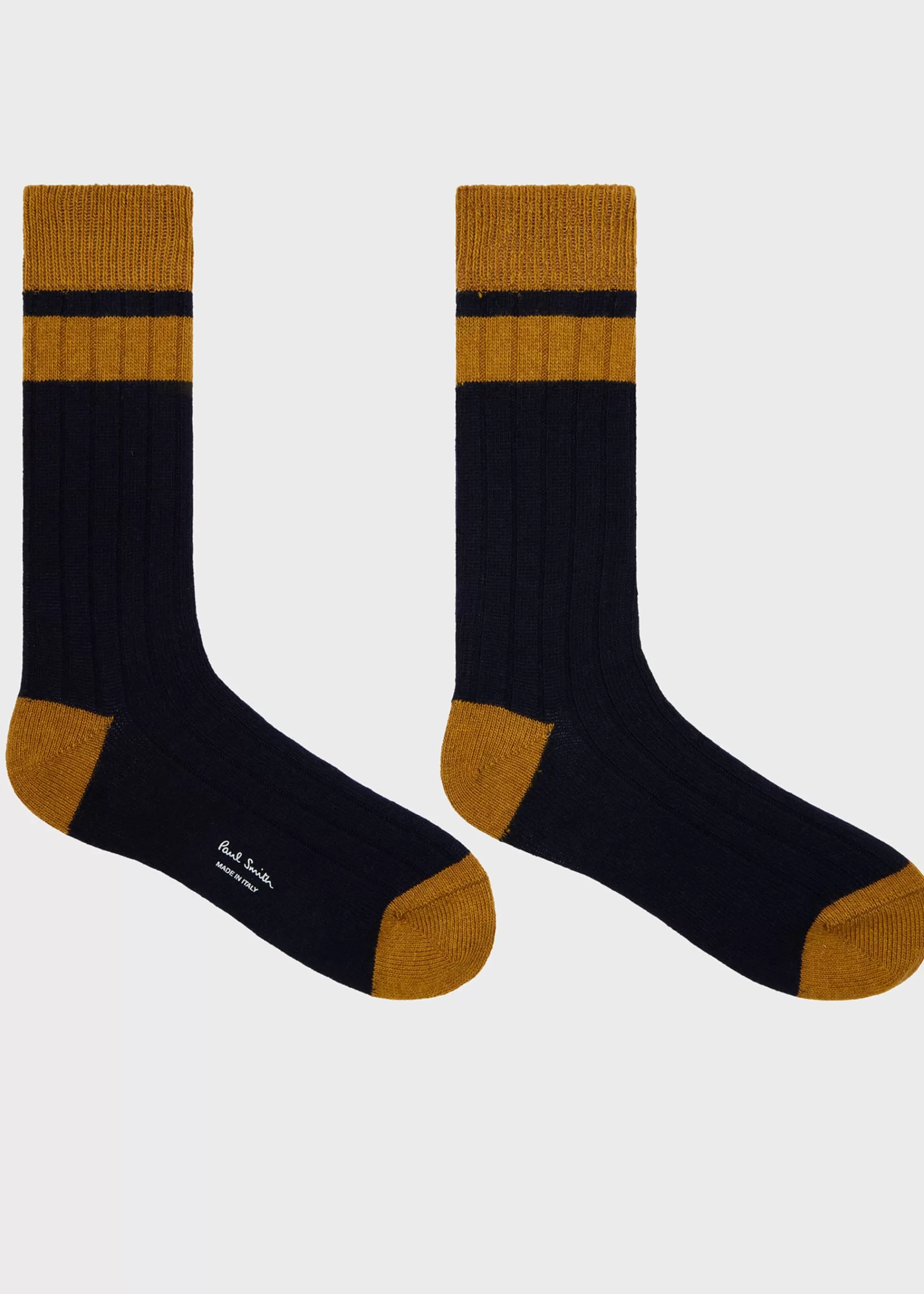 and Mustard Bold Stripe Block Socks>Paul Smith Outlet