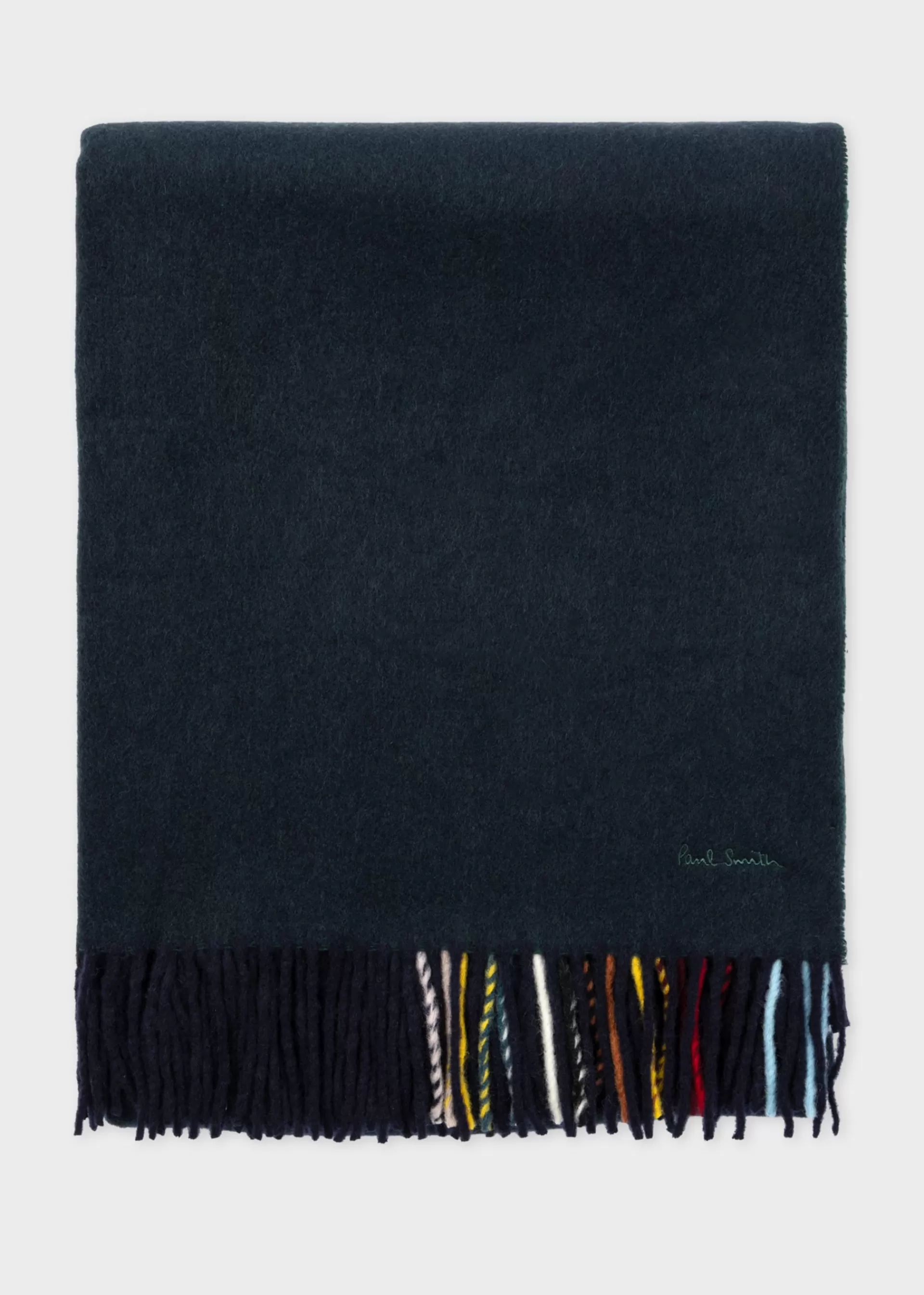 Artist Stripe Edge Wool-Cashmere Blanket>Paul Smith Online