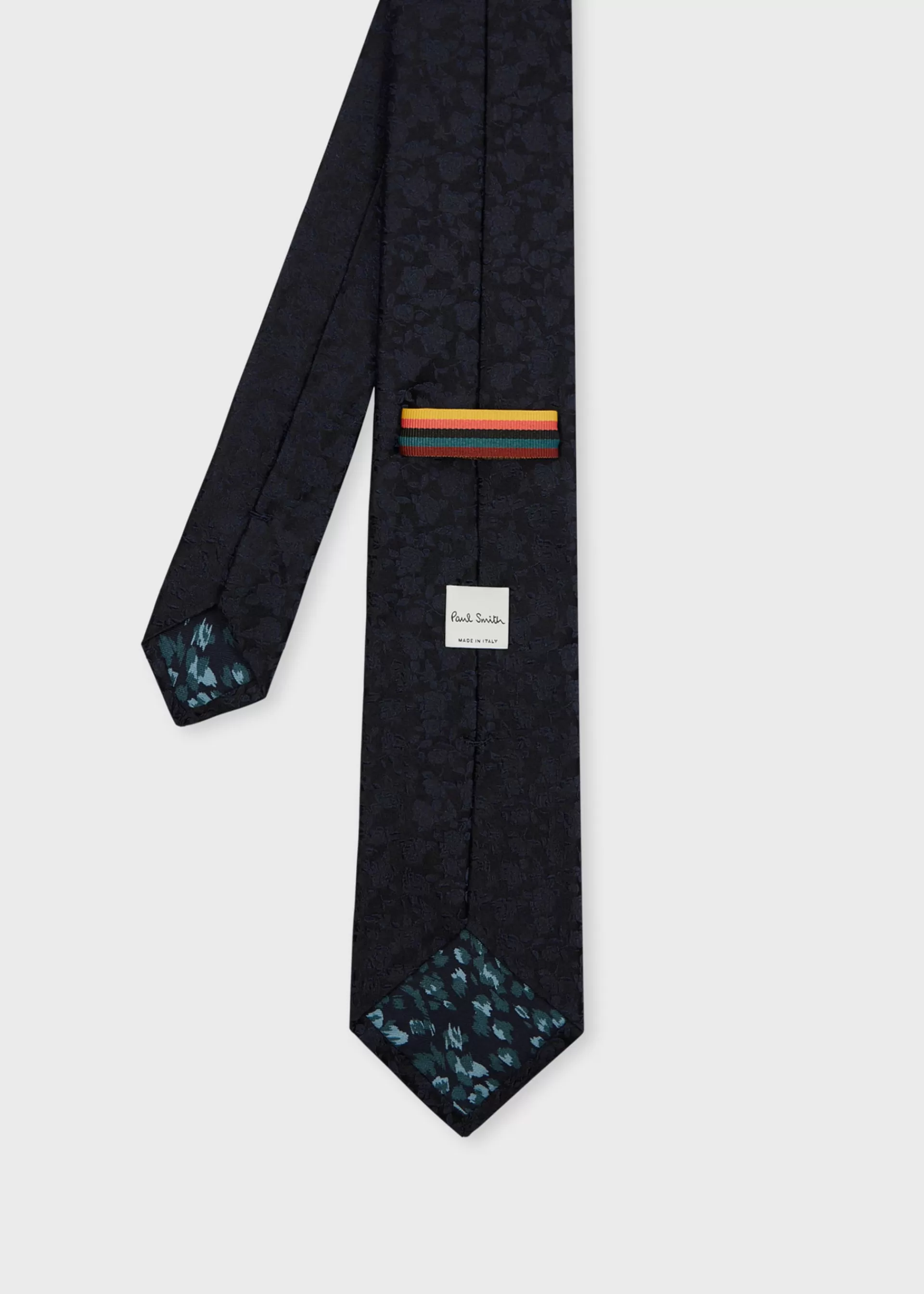 Navy Blue Silk Leopard Tie>Paul Smith Shop
