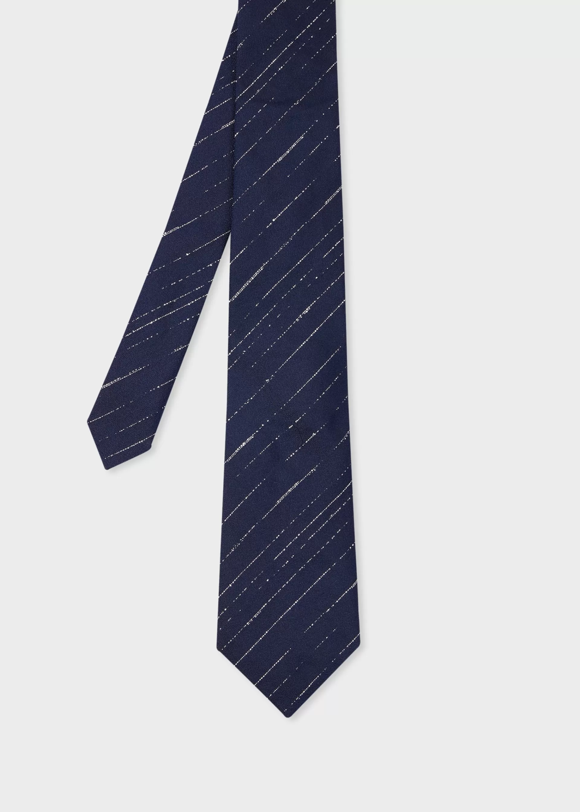 Blue Textured-Stripe Silk Tie>Paul Smith New