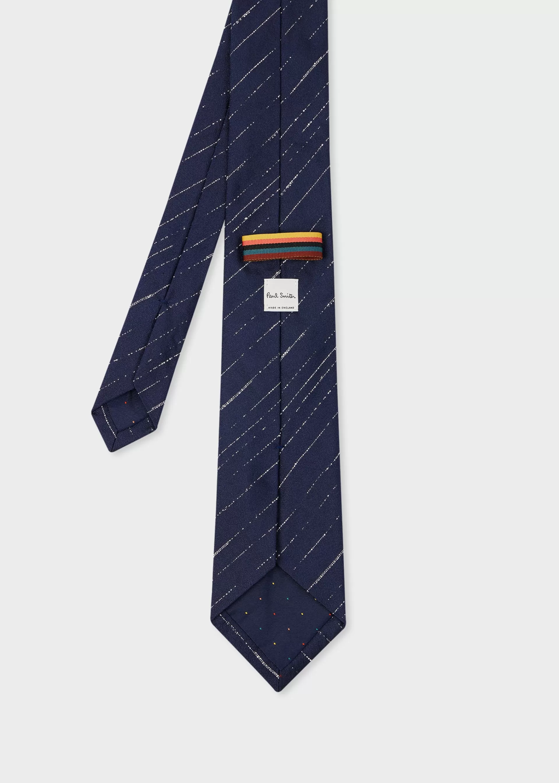 Blue Textured-Stripe Silk Tie>Paul Smith New