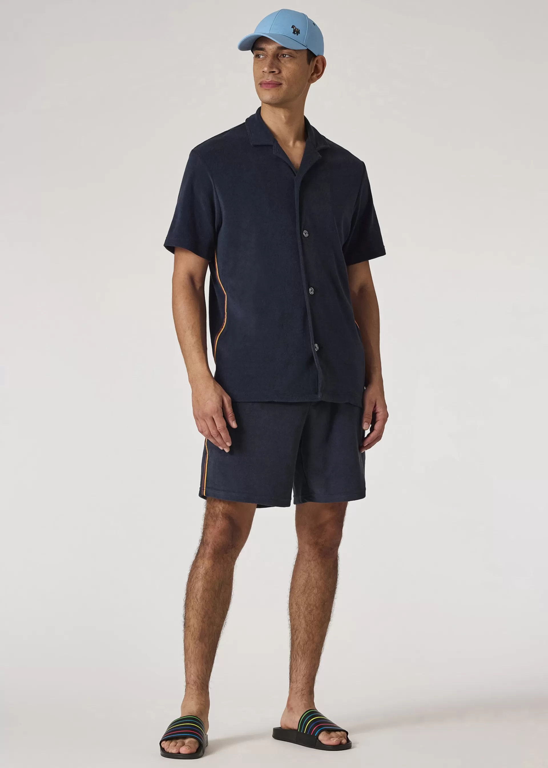 Blue Towelling Lounge Shorts>Paul Smith Cheap