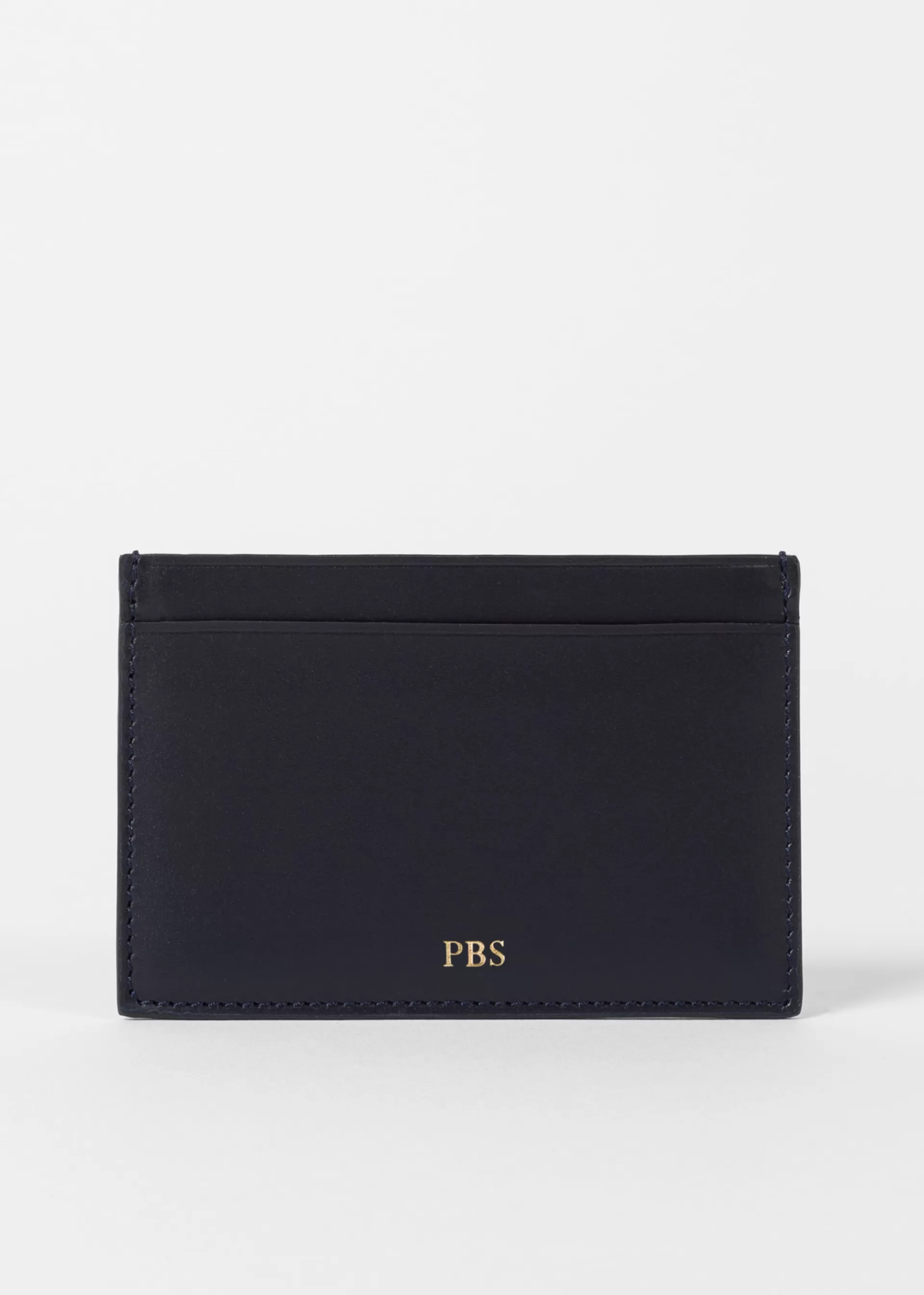 Calf Leather Monogrammed Card Holder>Paul Smith Fashion