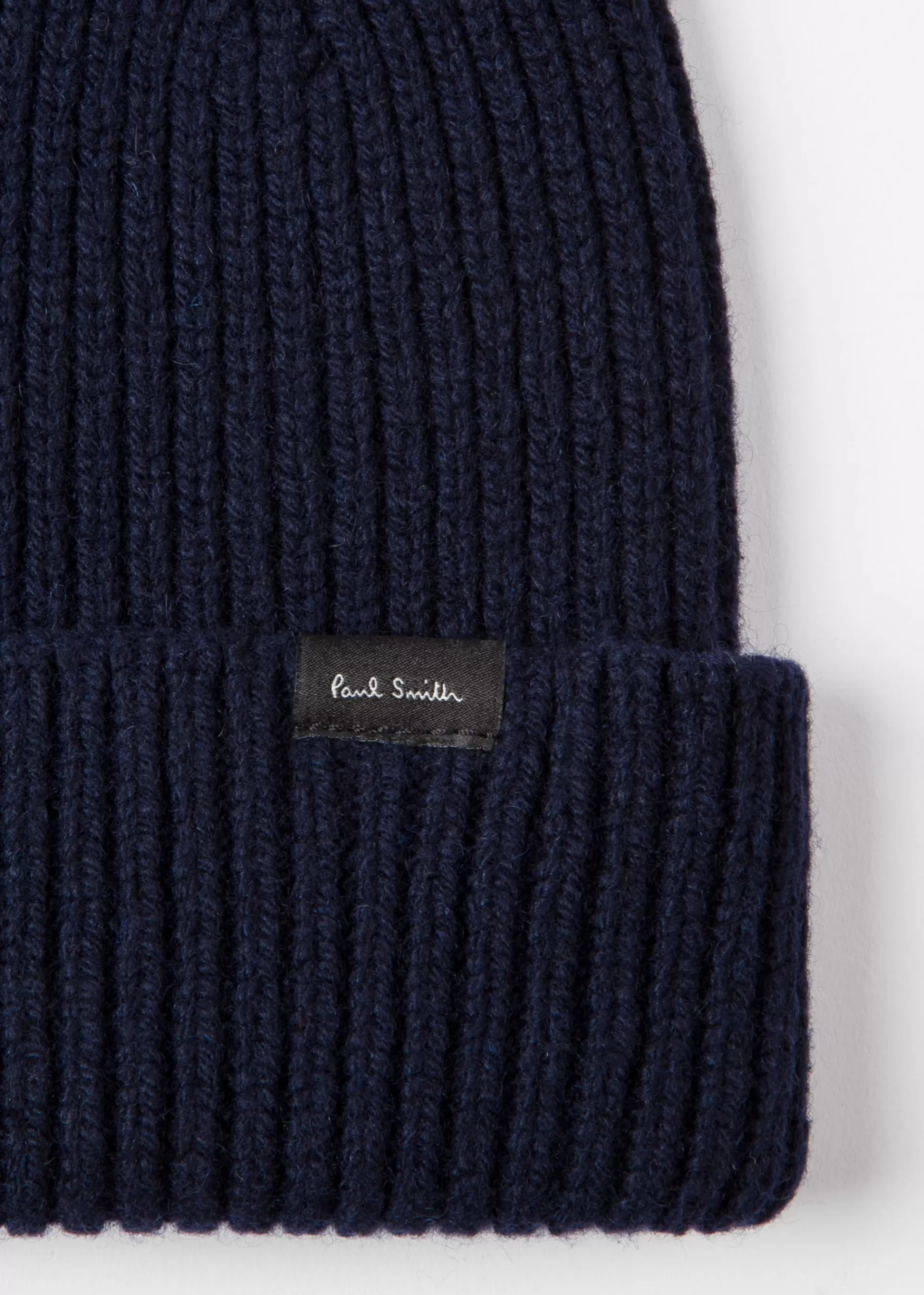 Cashmere-Blend Ribbed Beanie Hat>Paul Smith Cheap