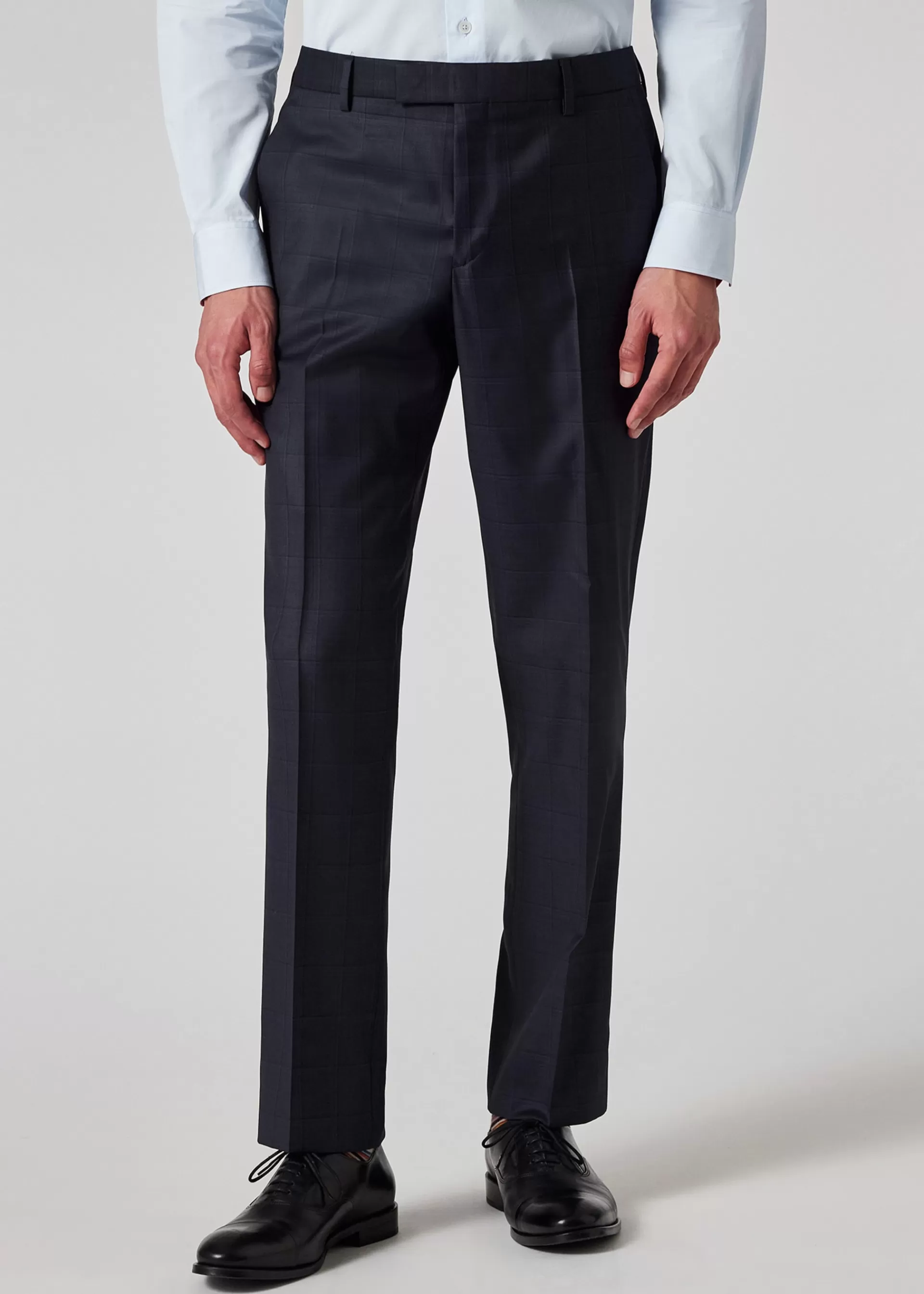 Check Wool Straight Leg Trousers>Paul Smith Clearance