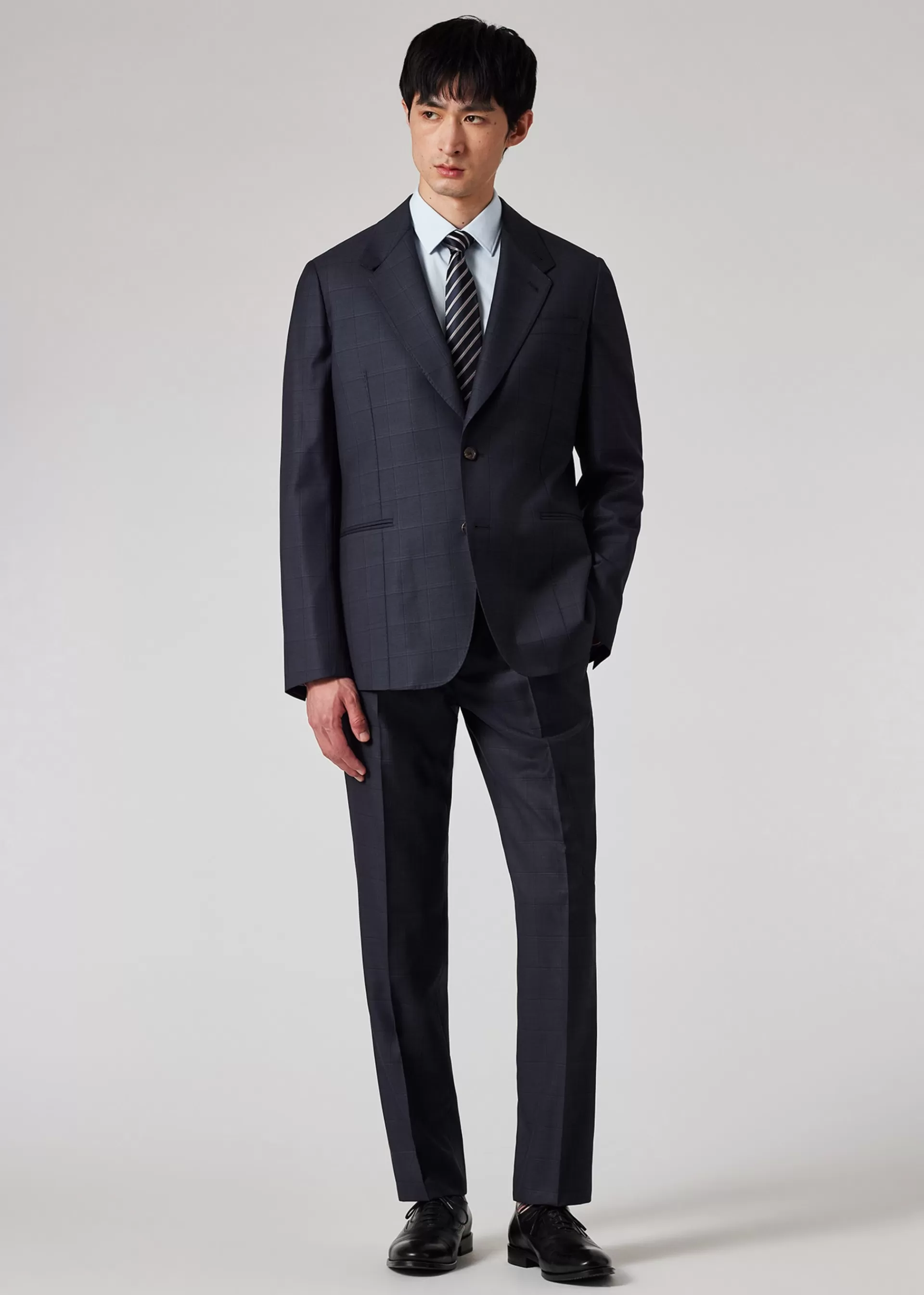 Check Wool Straight Leg Trousers>Paul Smith Clearance