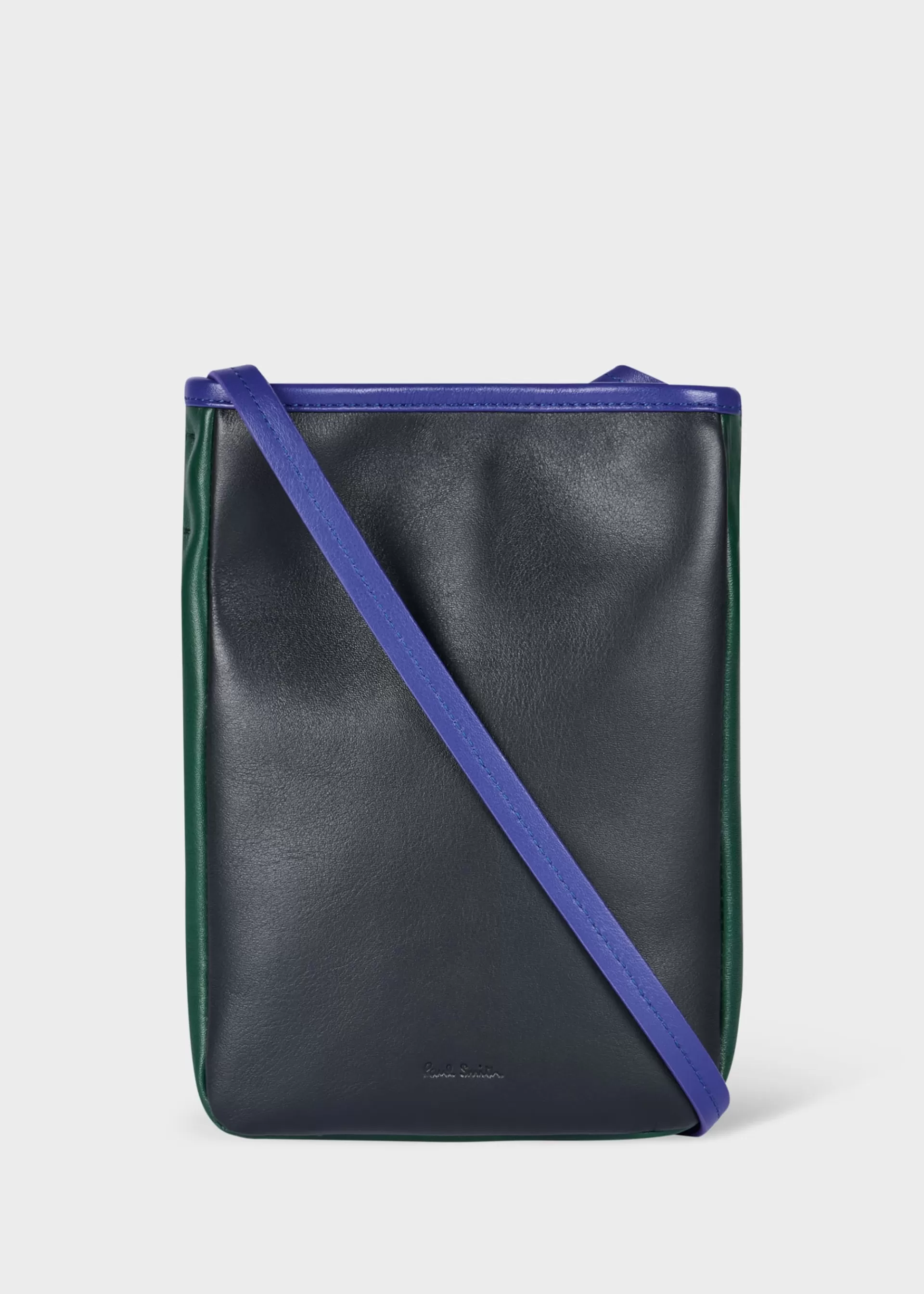 Colour-Block Leather Pouch Bag>Paul Smith Best Sale