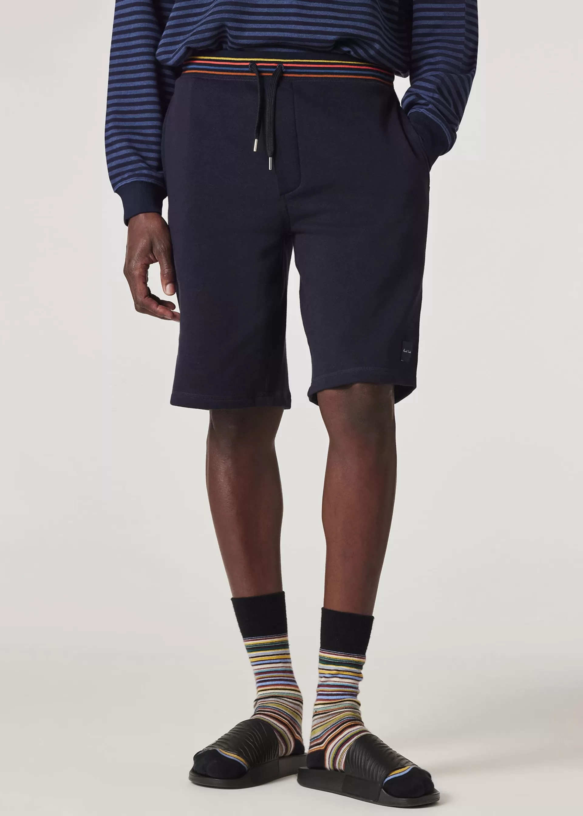 Cotton 'Artist Stripe' Lounge Shorts>Paul Smith Online