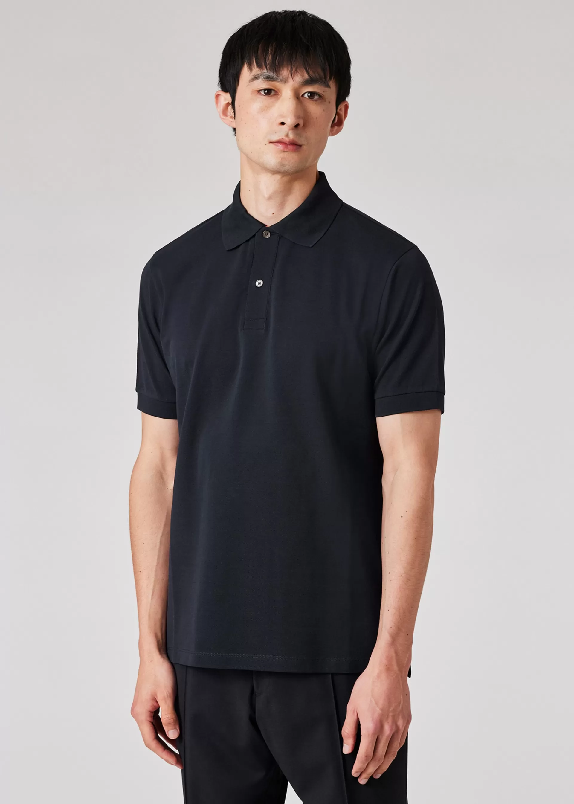 Cotton 'Artist Stripe' Placket Polo Shirt>Paul Smith Flash Sale