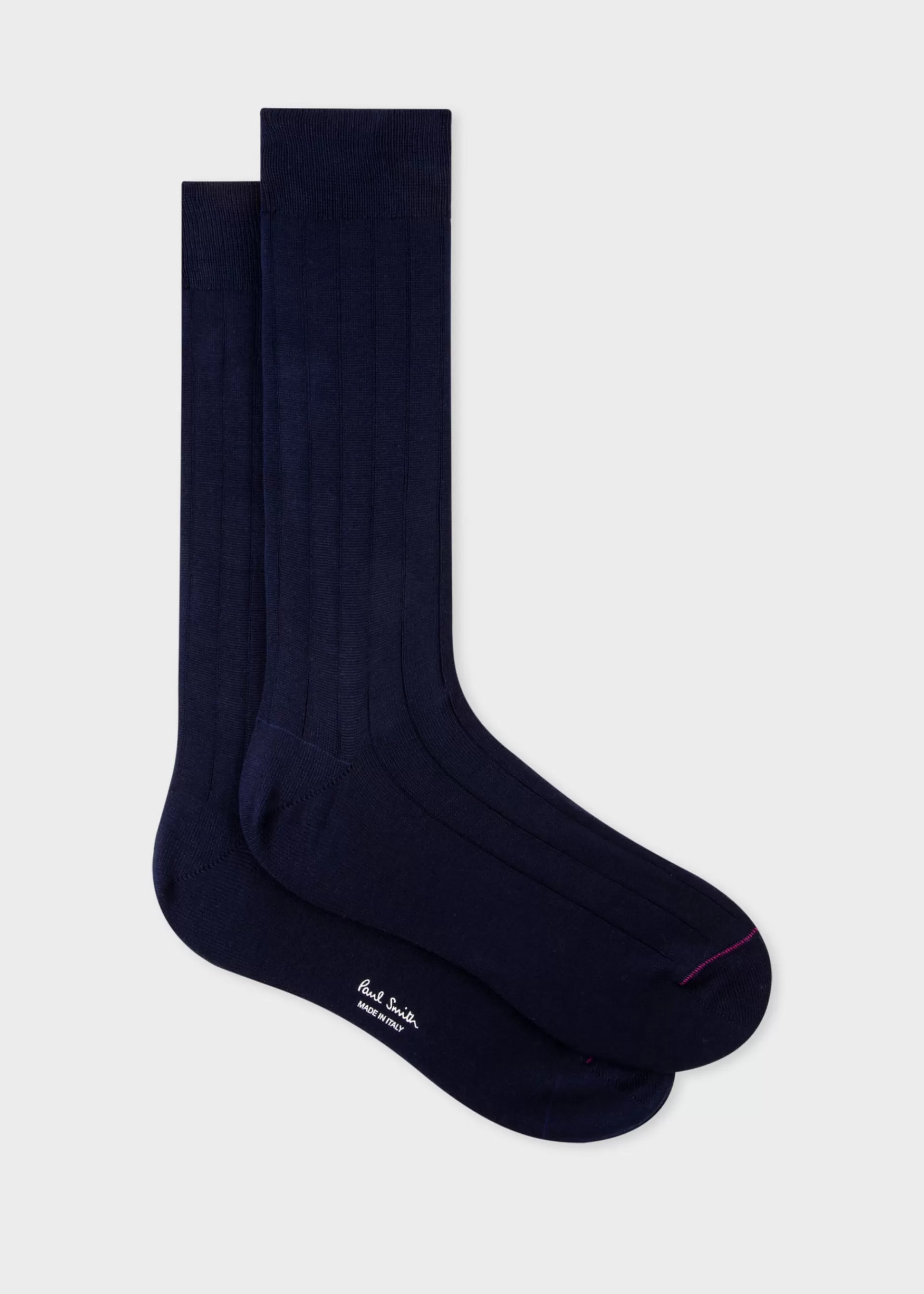 Cotton-Blend Ribbed Socks>Paul Smith Fashion