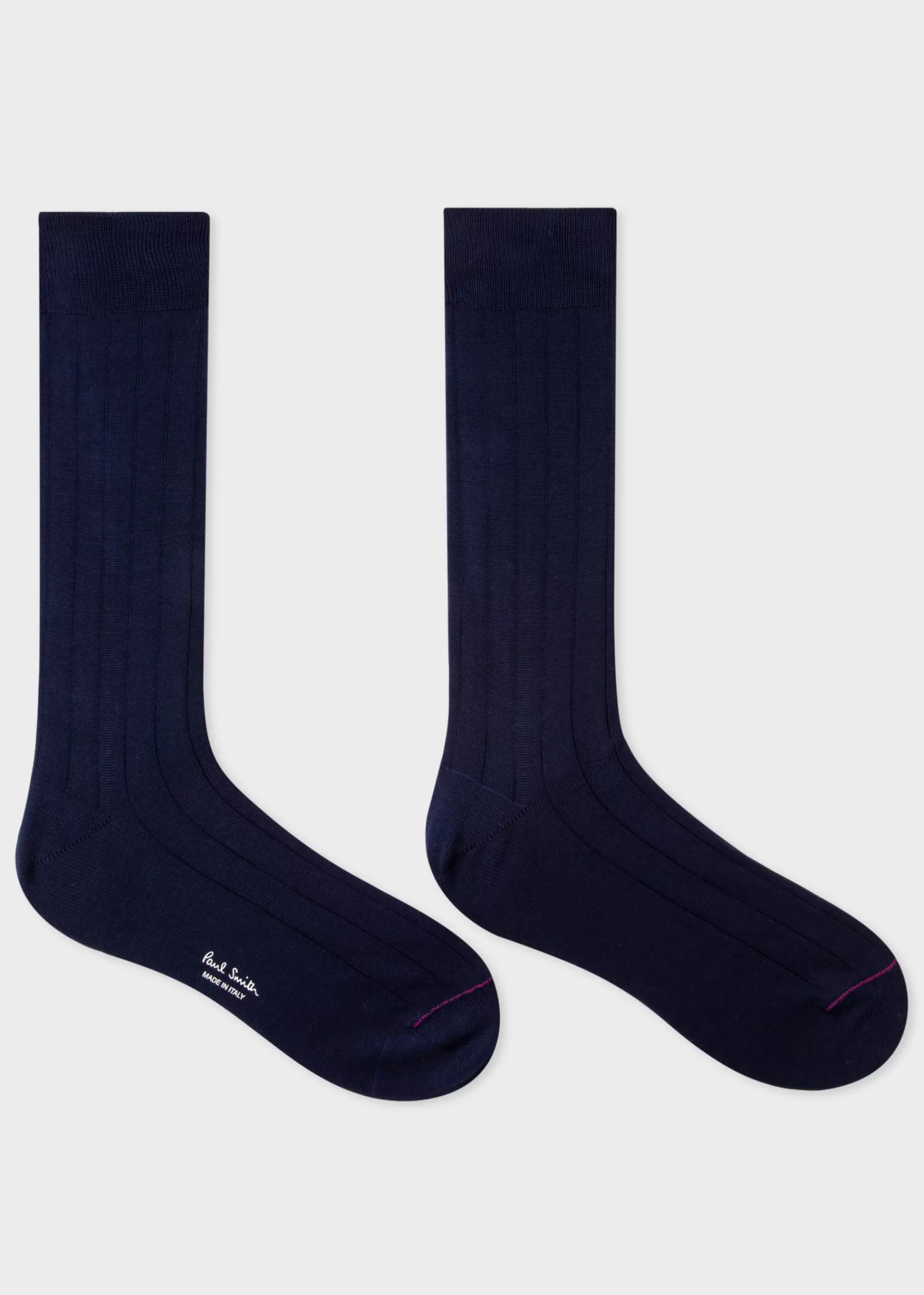 Cotton-Blend Ribbed Socks>Paul Smith Fashion