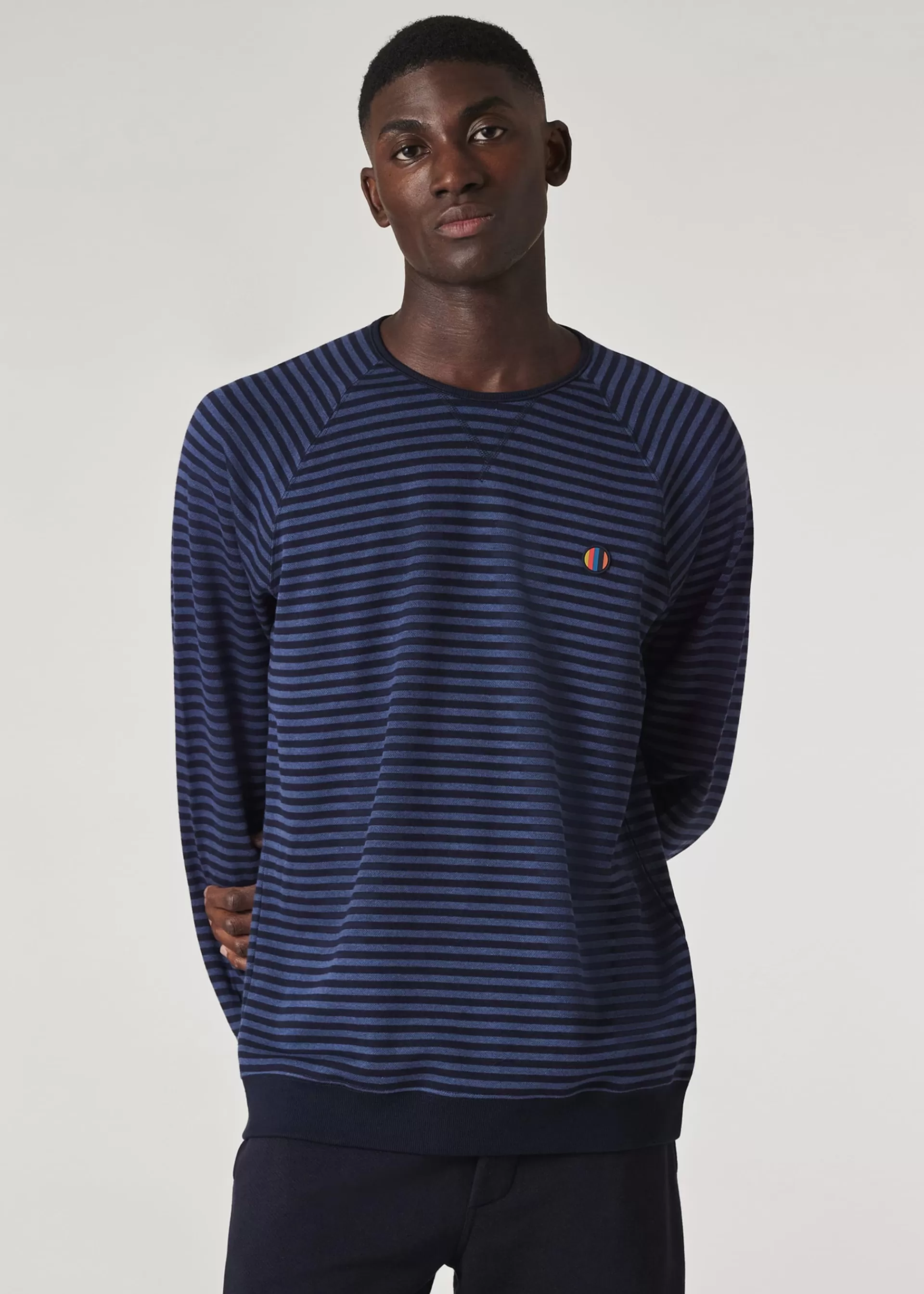 Cotton-Modal Stripe Lounge Top>Paul Smith Flash Sale