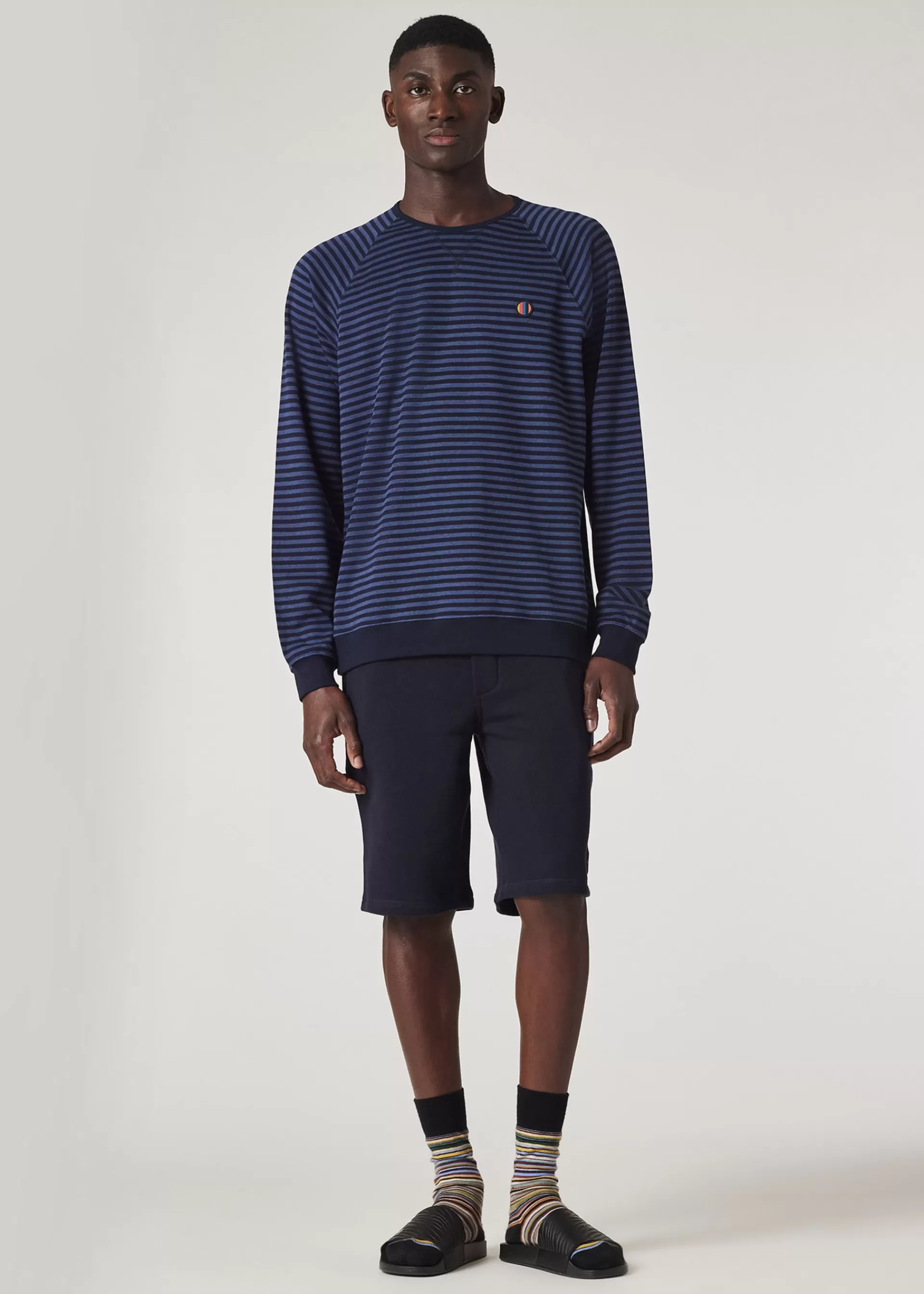 Cotton-Modal Stripe Lounge Top>Paul Smith Flash Sale