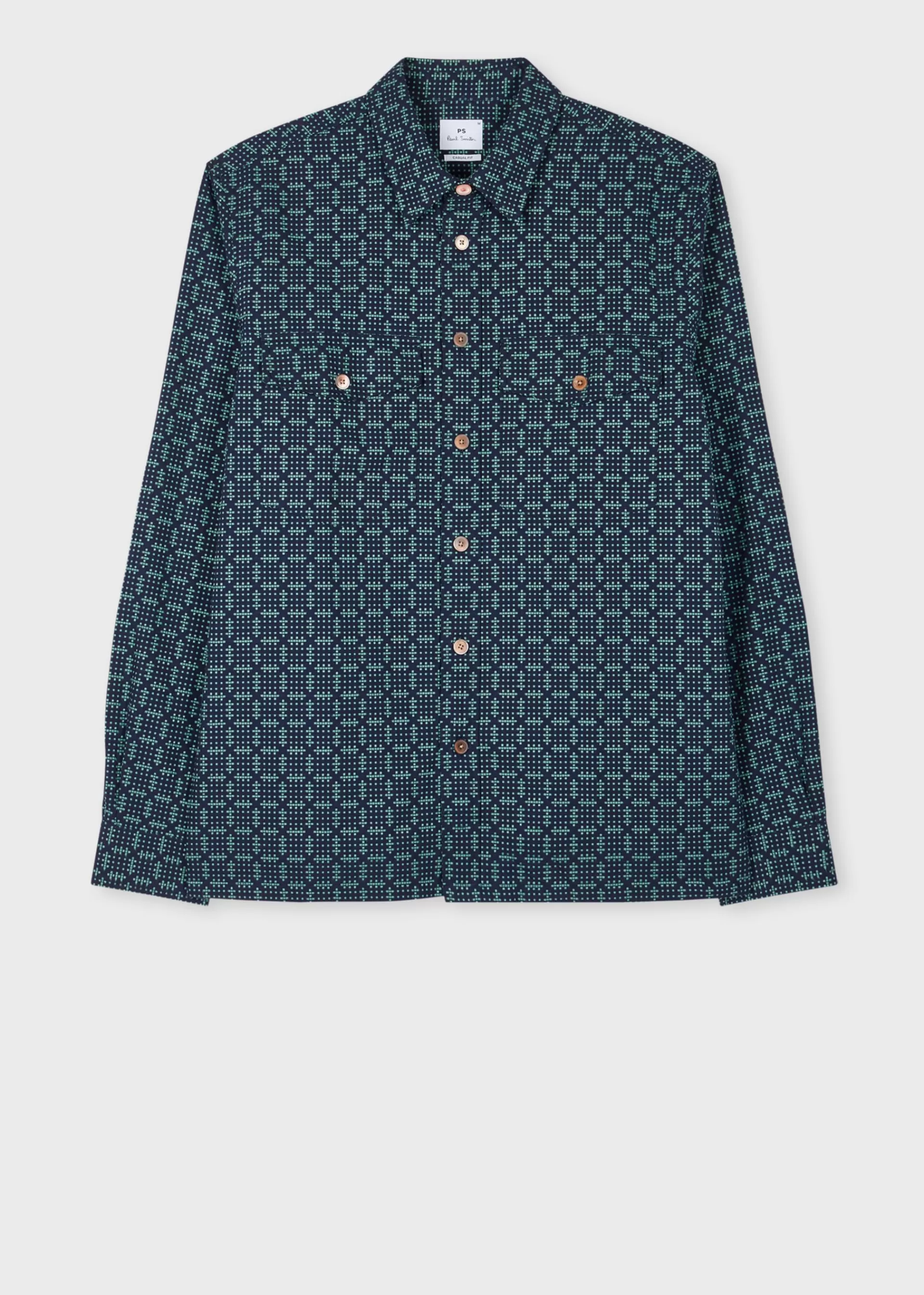 Cross-Stitch Textured Jacquard Shirt>Paul Smith Online