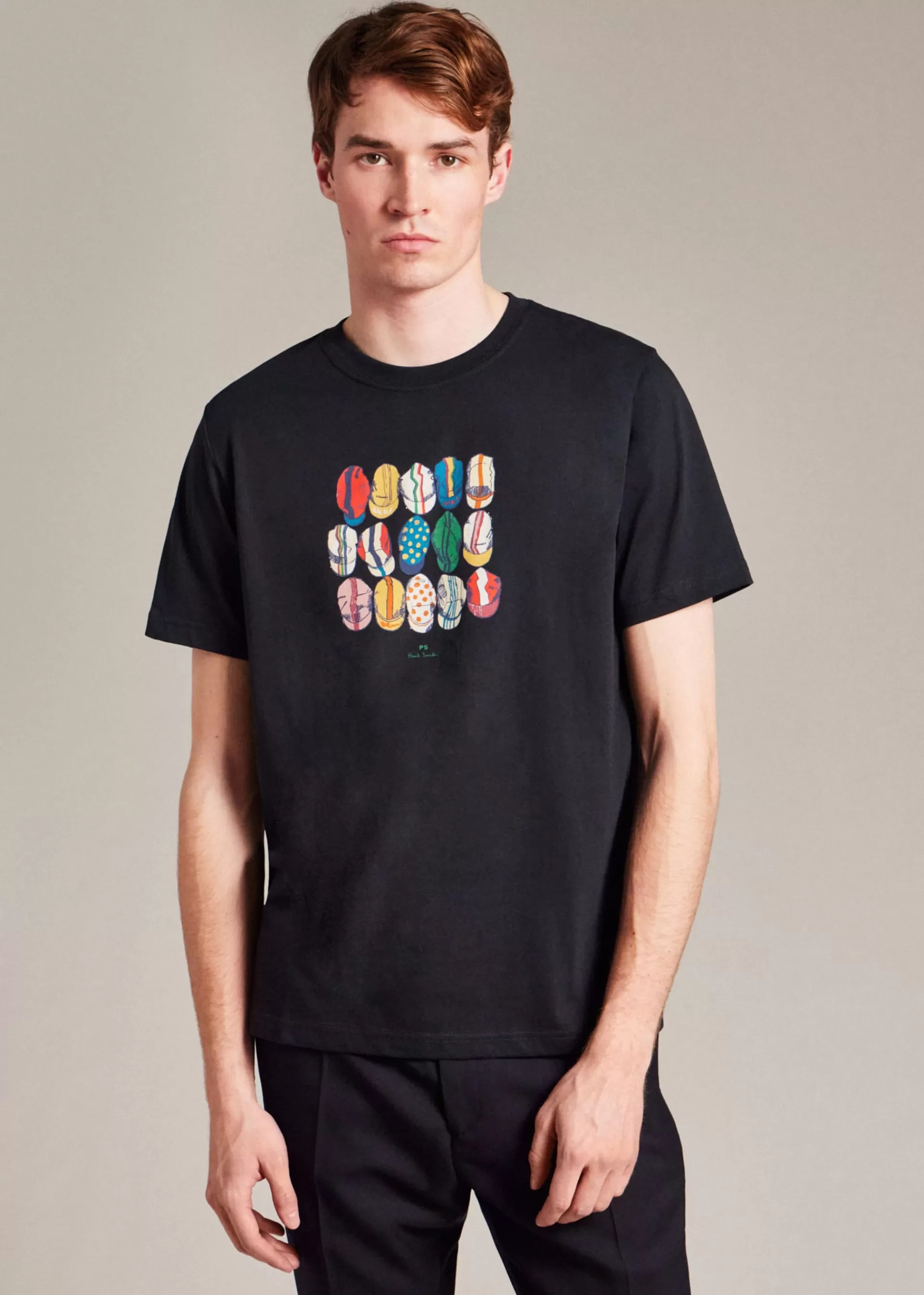 'Cycling Caps' Print T-Shirt>Paul Smith Cheap