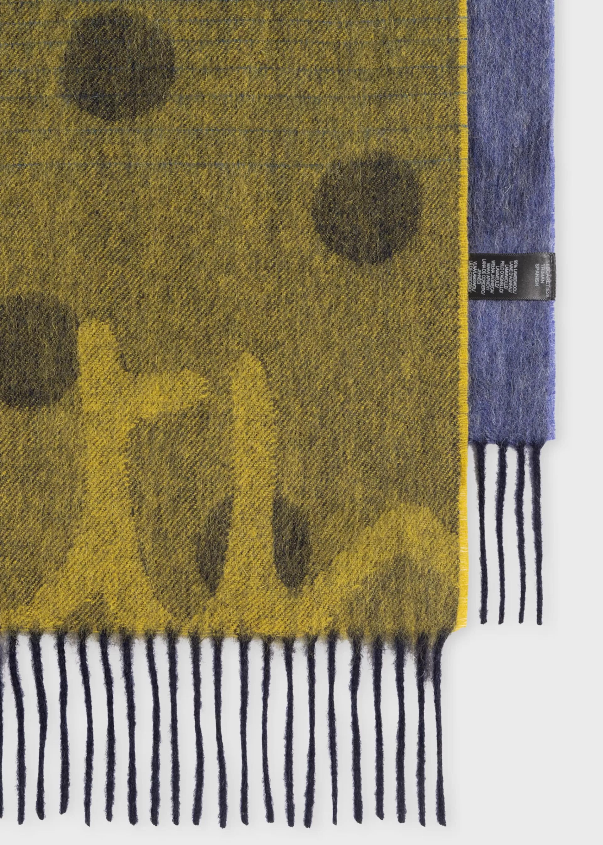 Navy Gradient Polka Lambswool-Cashmere Scarf>Paul Smith Clearance